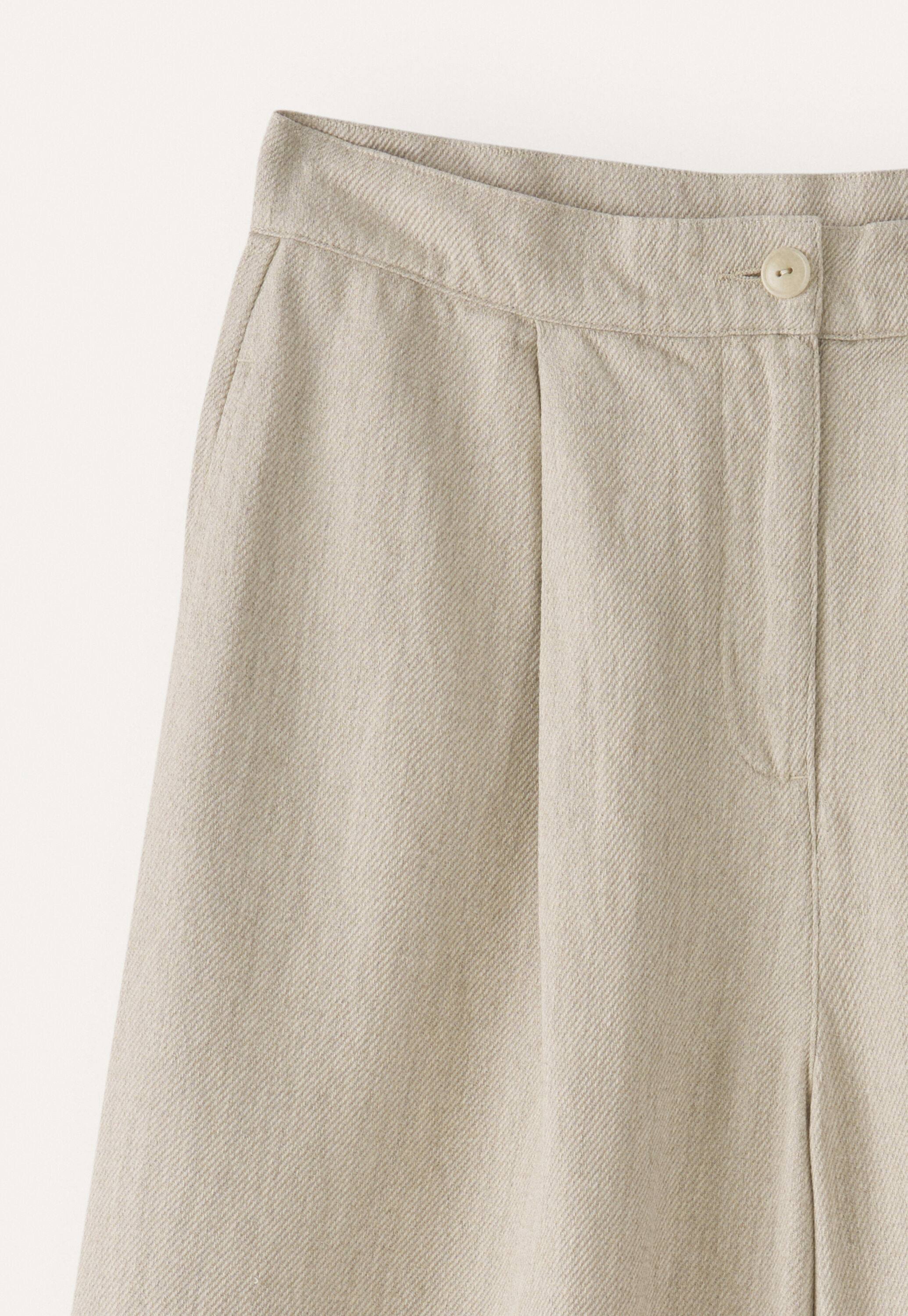 Cropped & wide trousers, Fawn, large