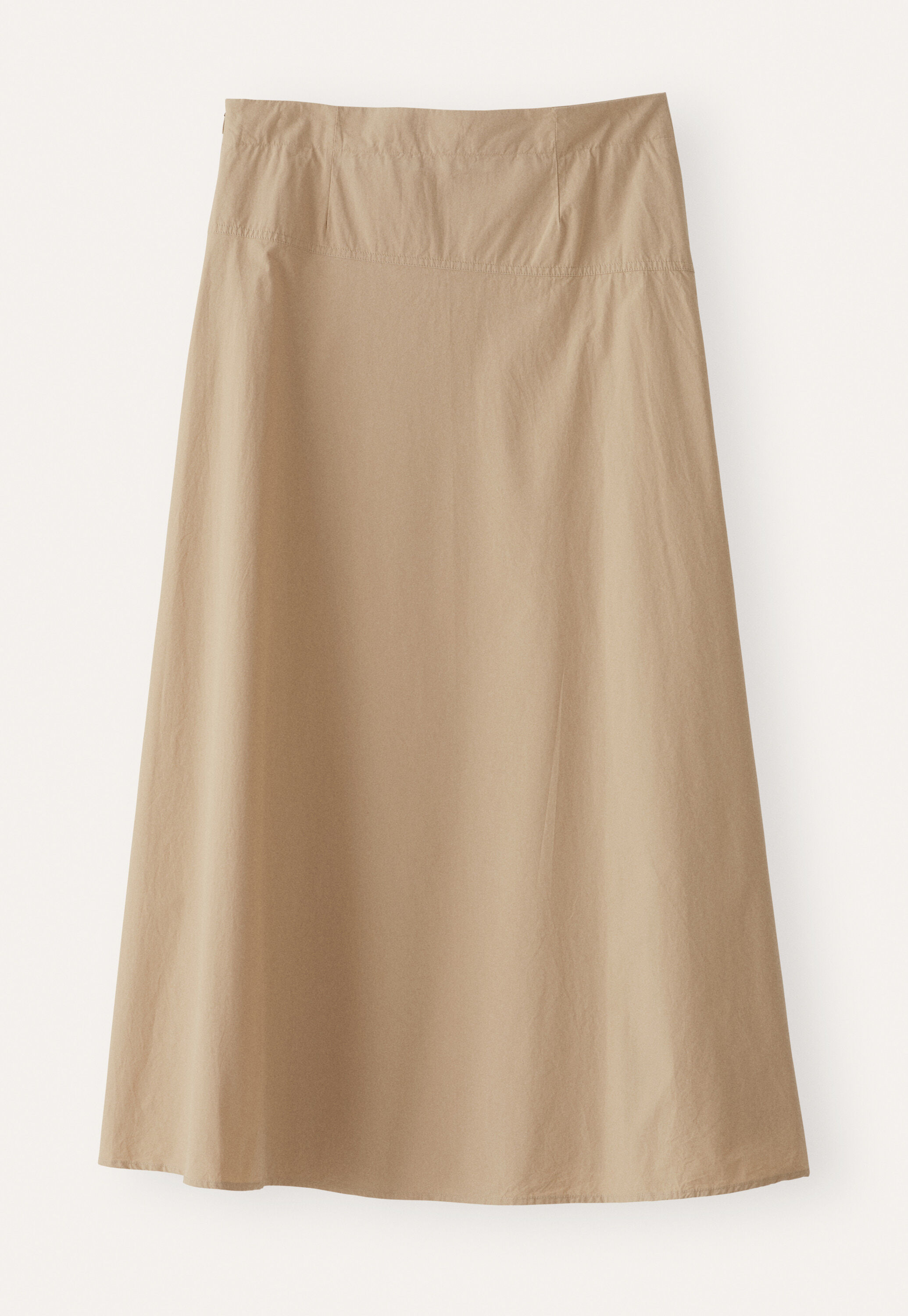 Asymmetric A-line skirt, Warm stone, large
