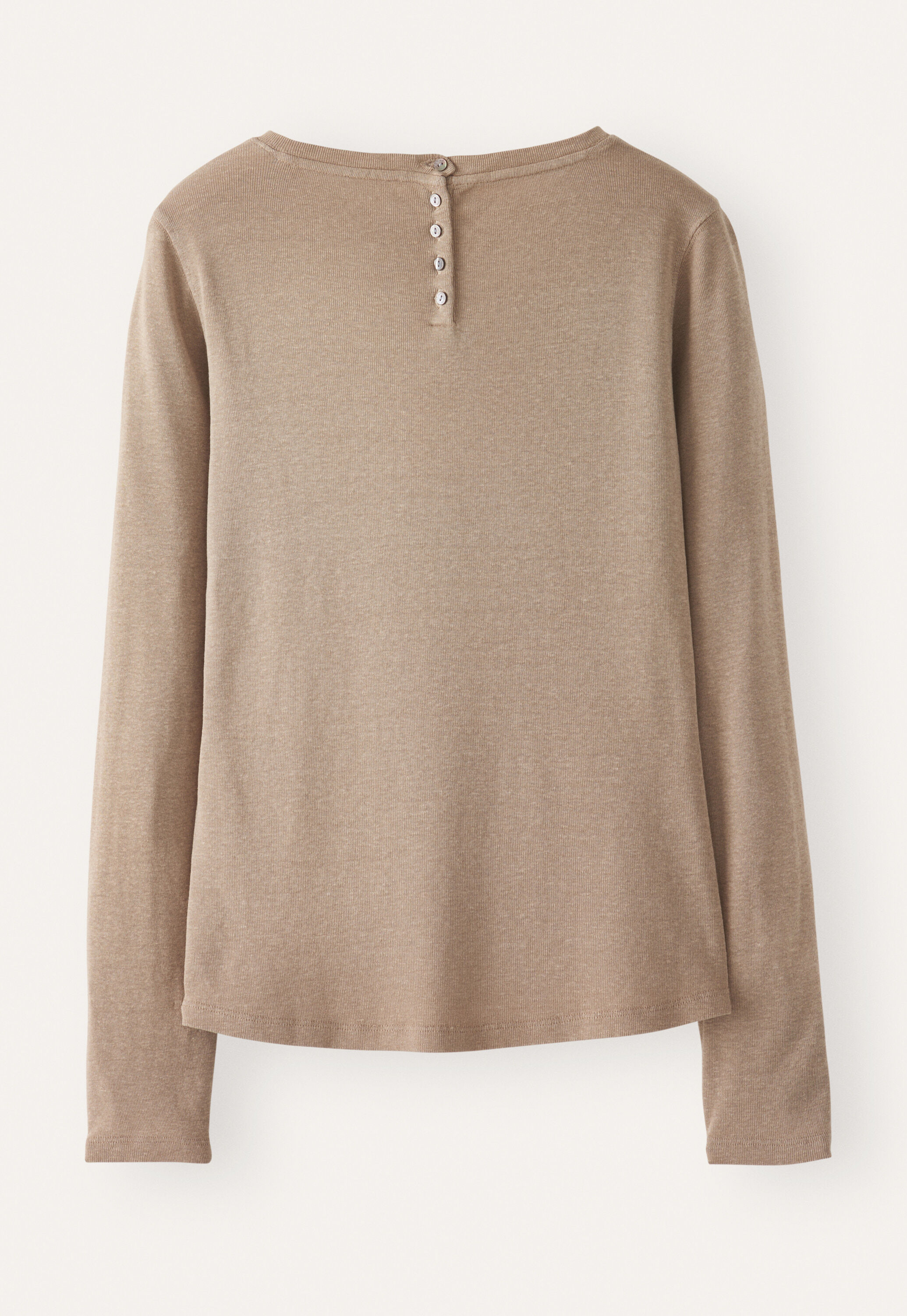 Ribbed long-sleeve top