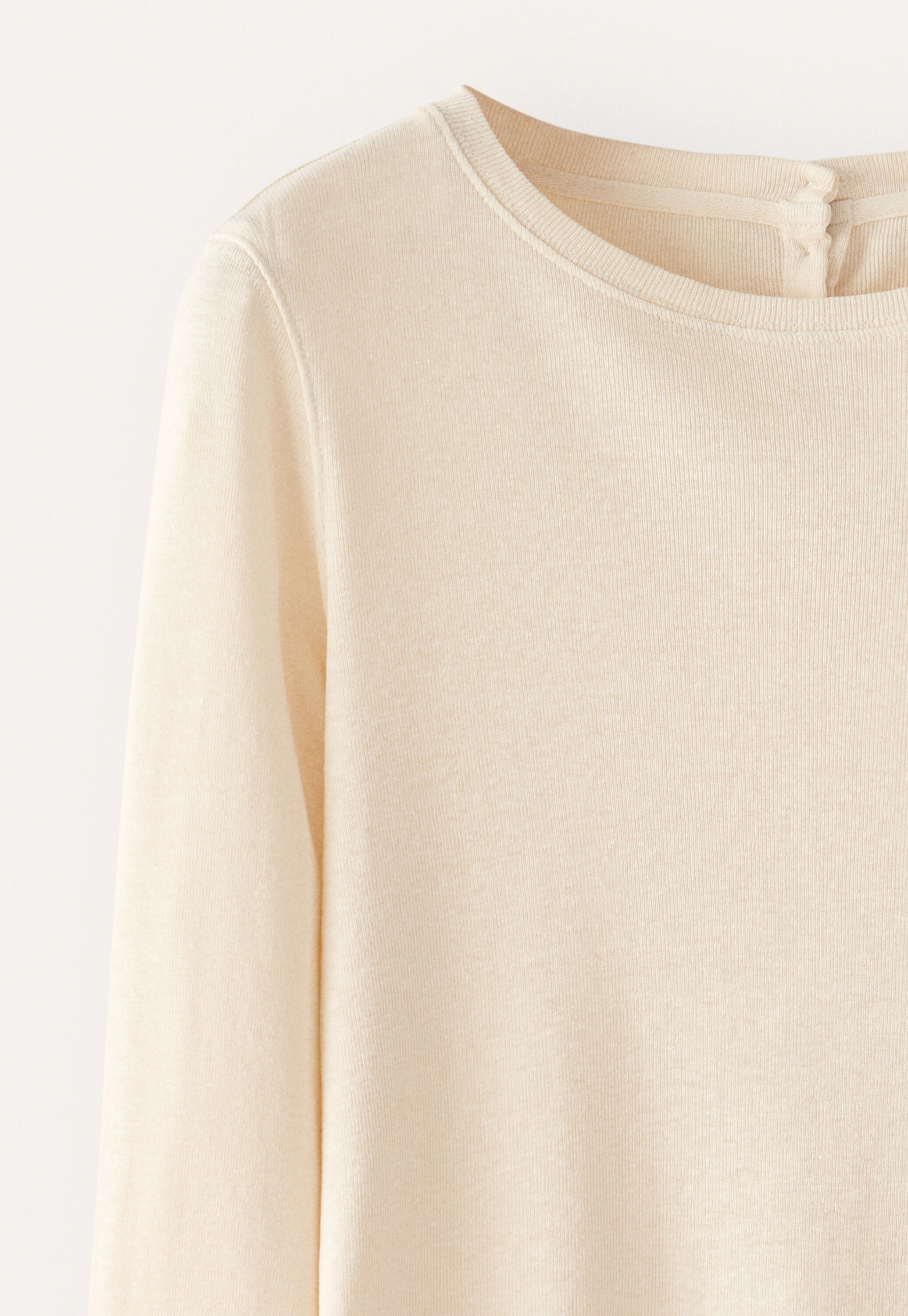 Ribbed long-sleeve top