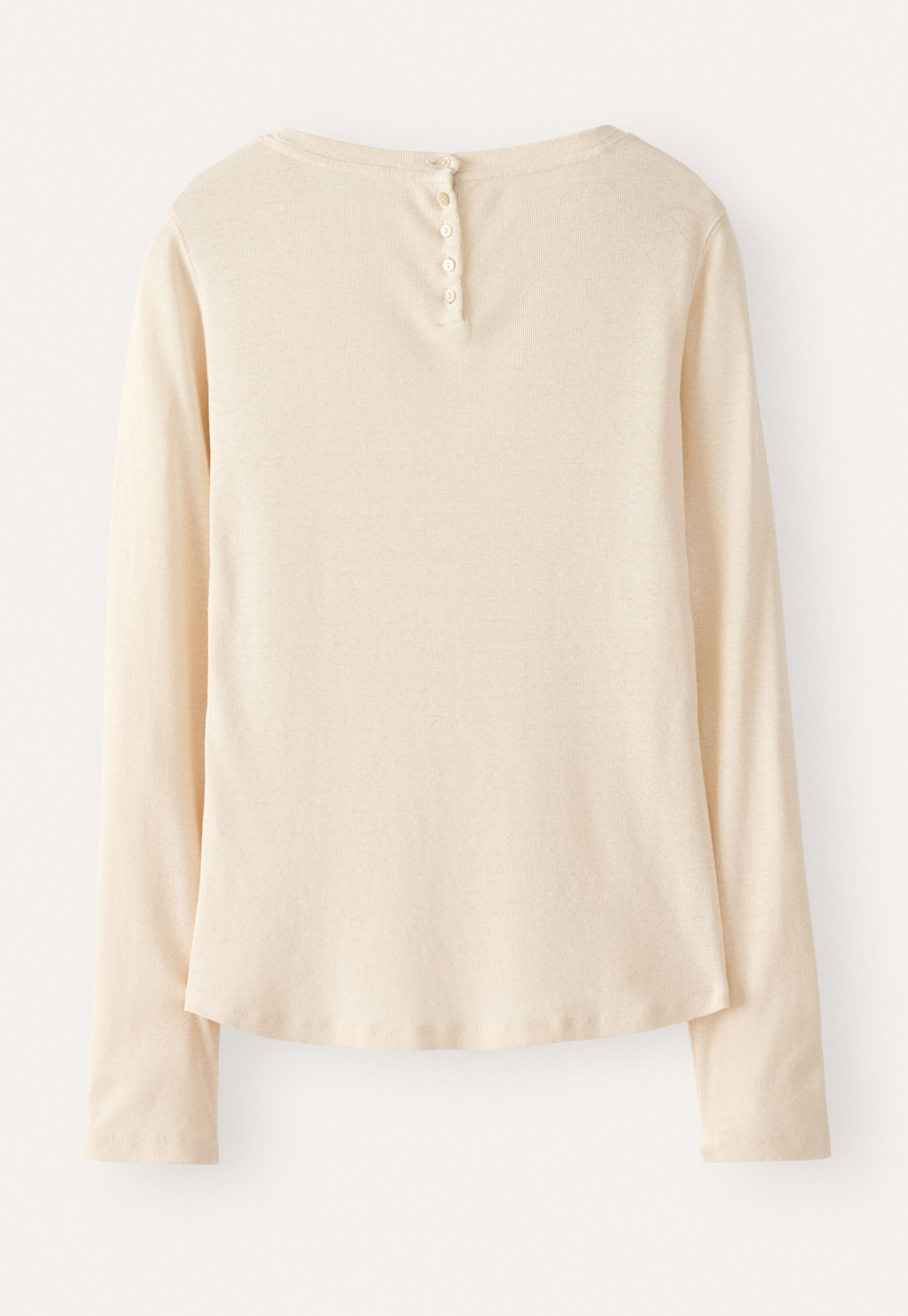 Ribbed long-sleeve top