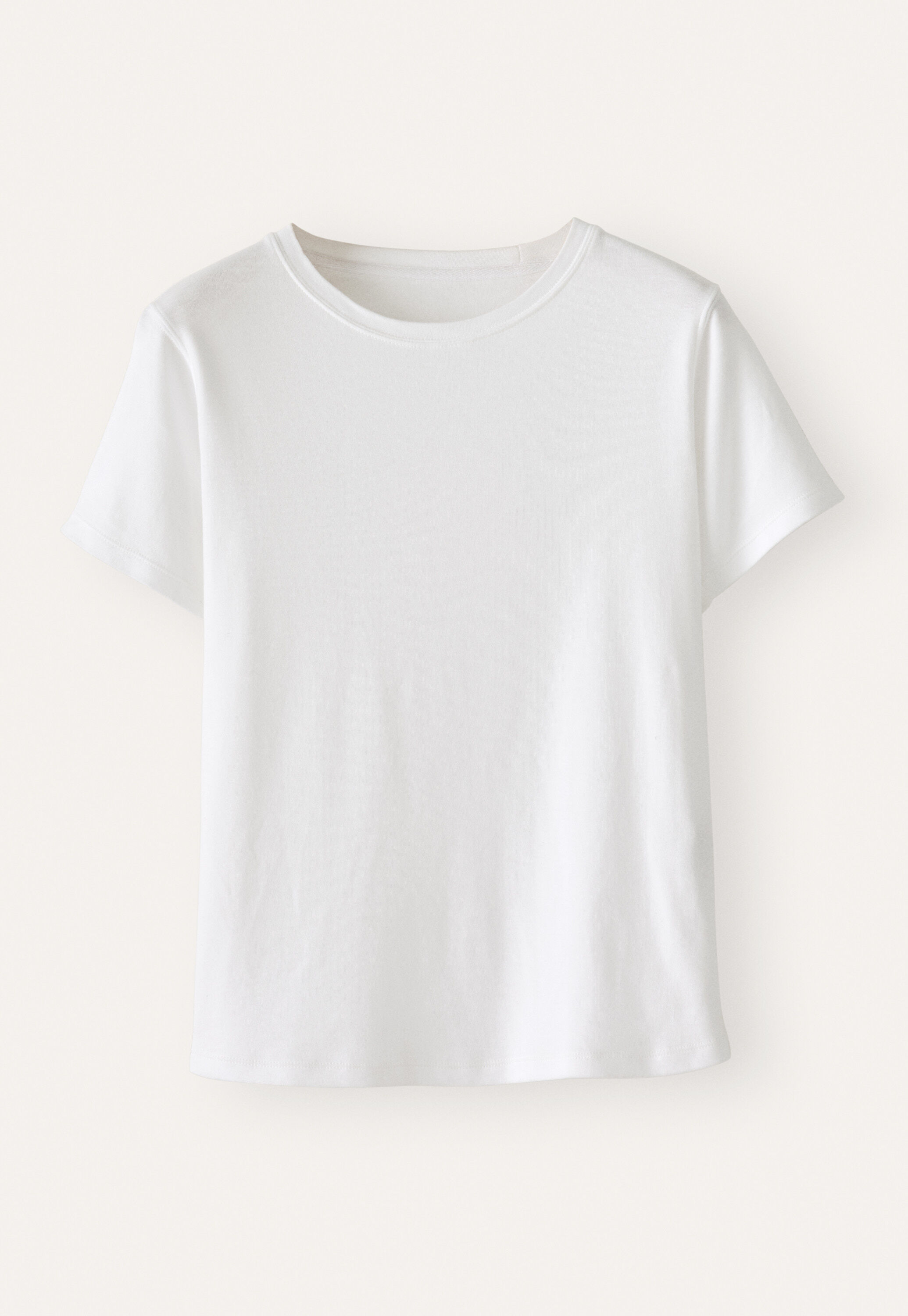 Jersey T-shirt, White, large