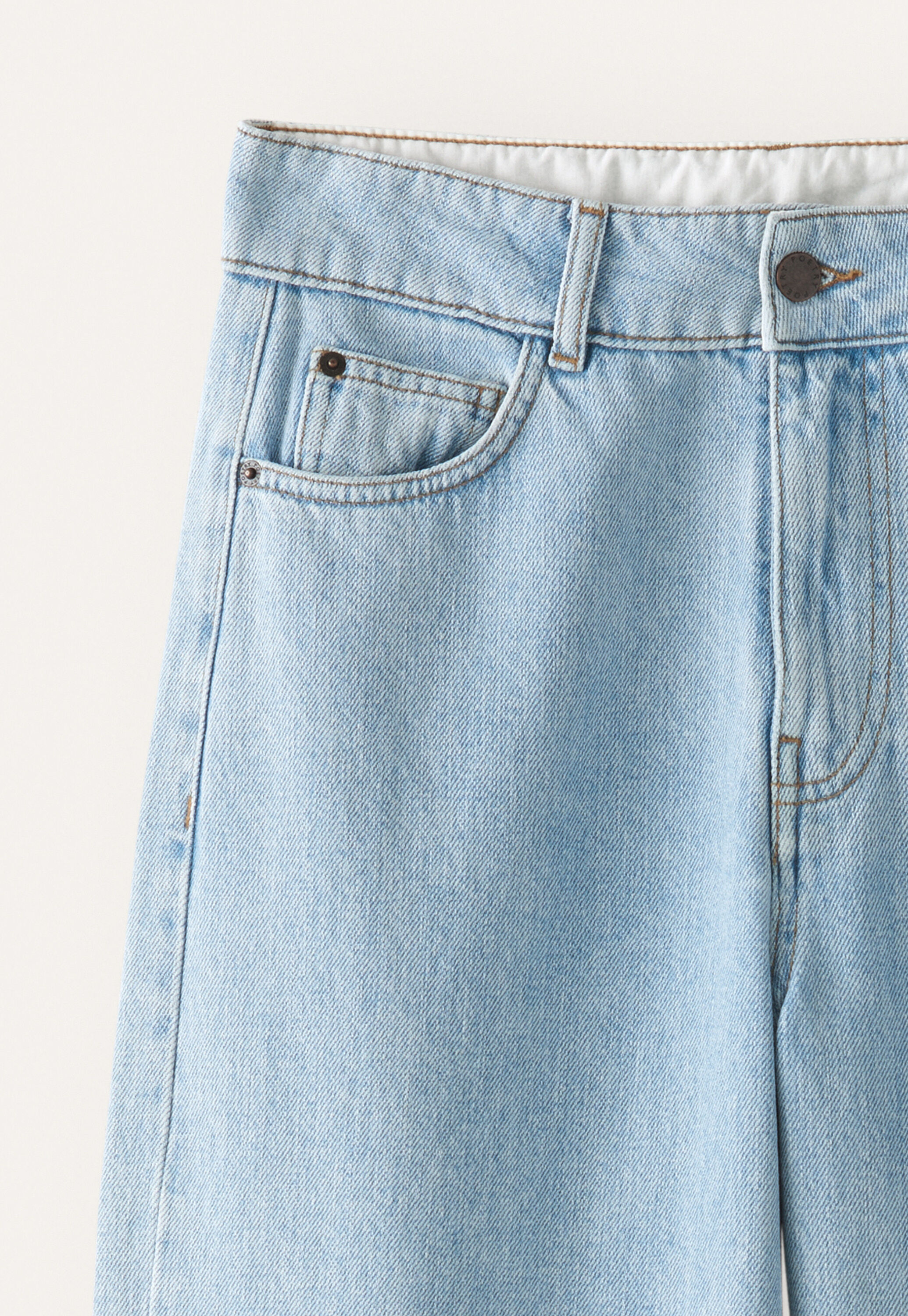 Straight-leg jeans, Pale wash, large