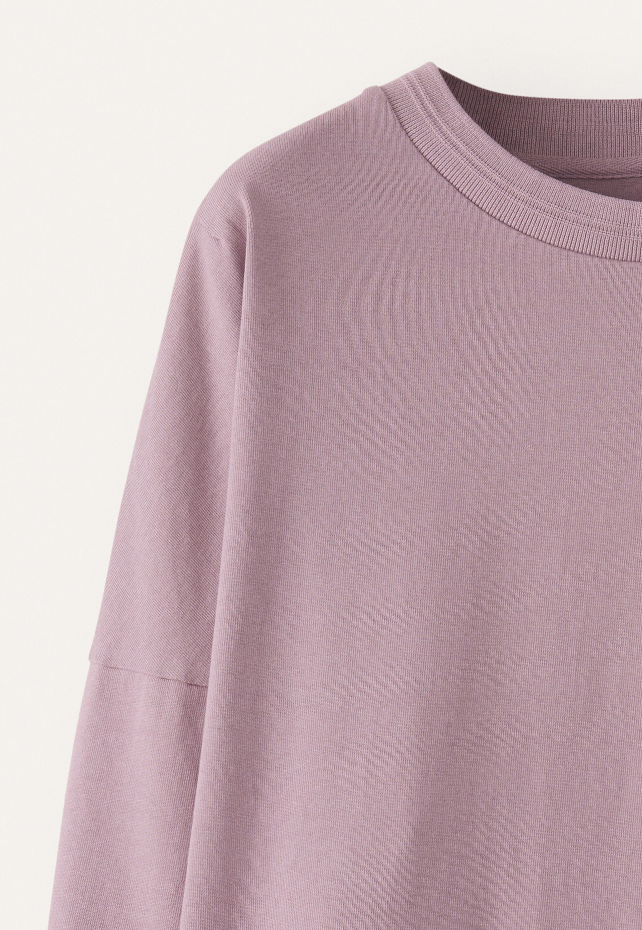Jersey sweatshirt, Soft mauve, large