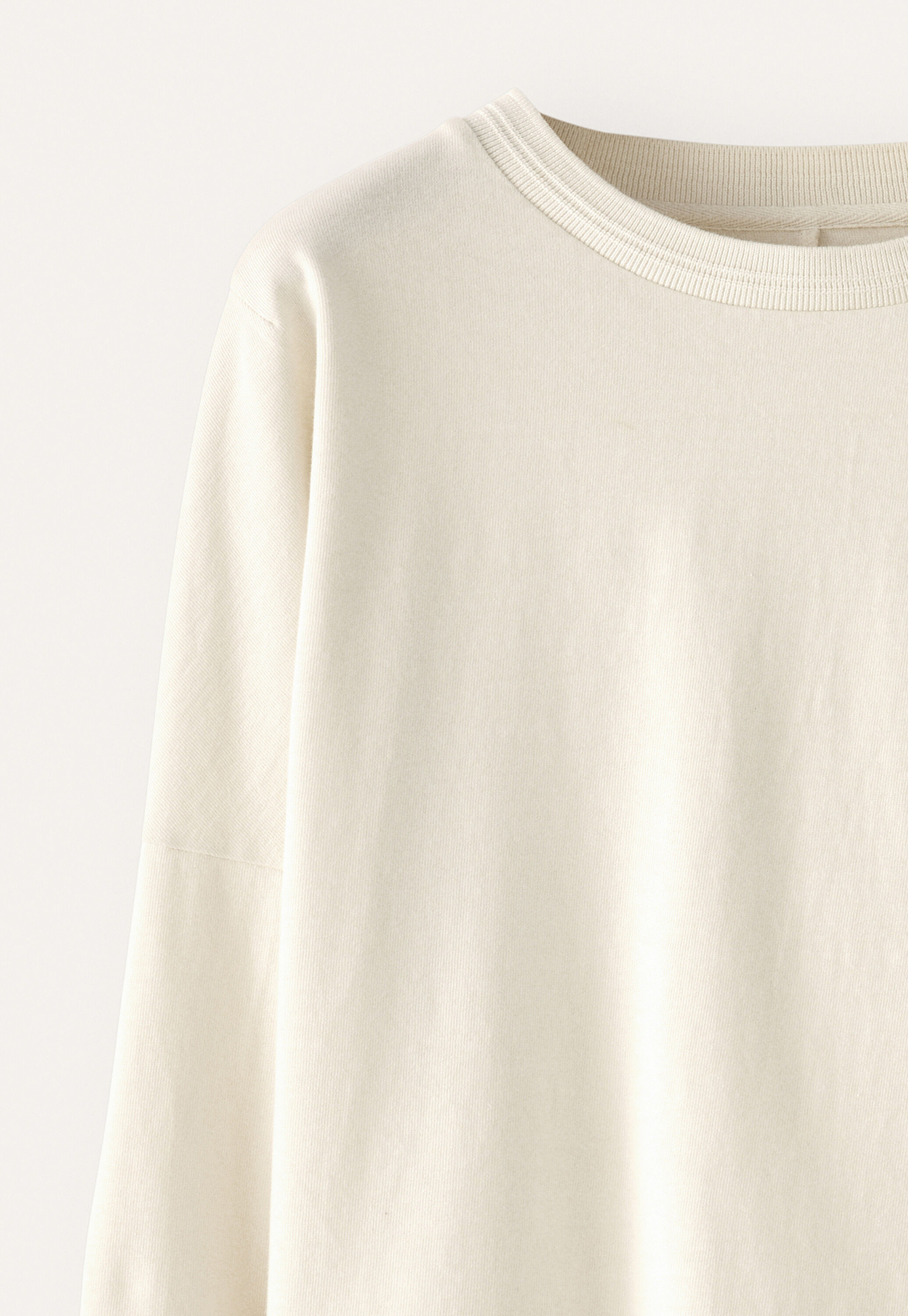 Jersey sweatshirt, Parchment, large