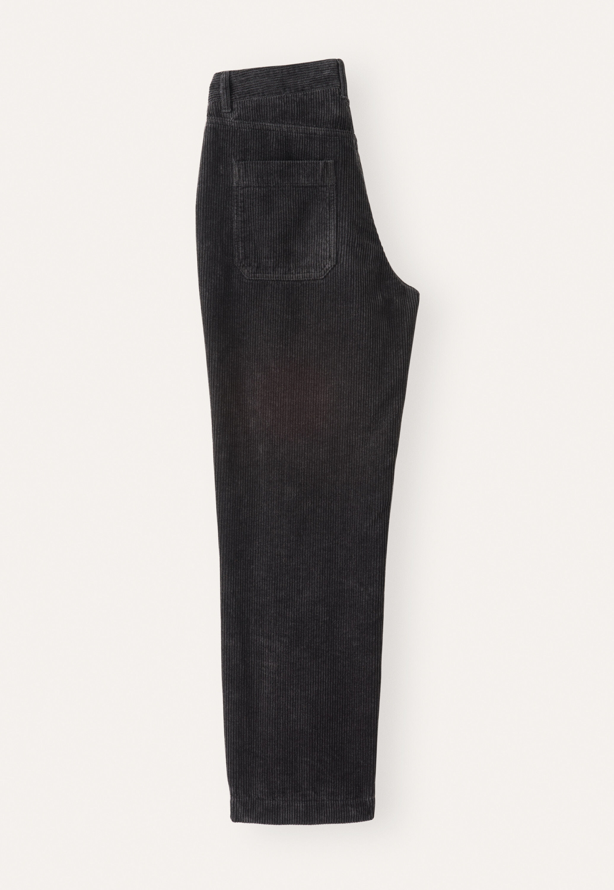 Slim cropped trousers, Brown charcoal, large