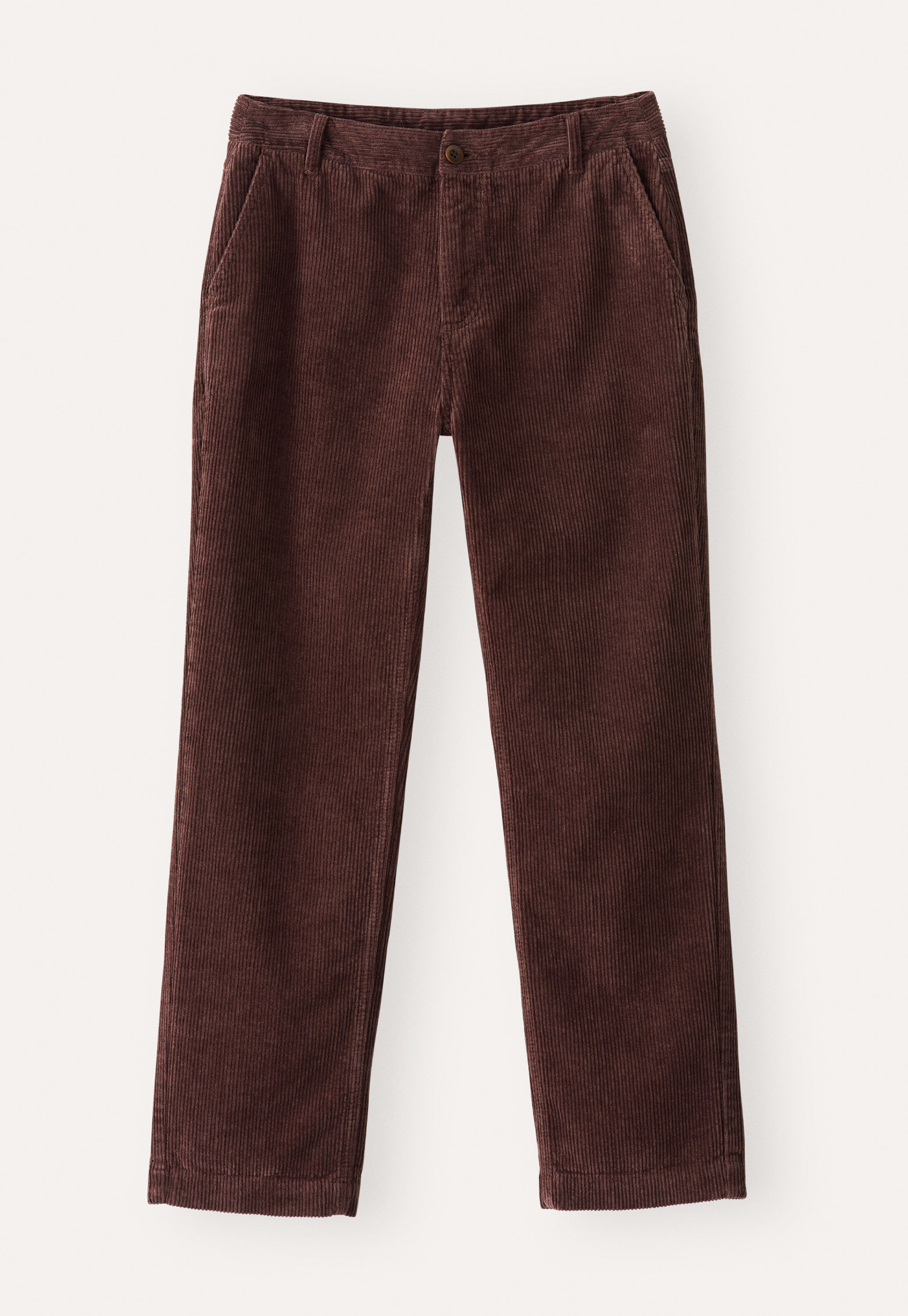 Slim cropped trousers, Soft aubergine, large