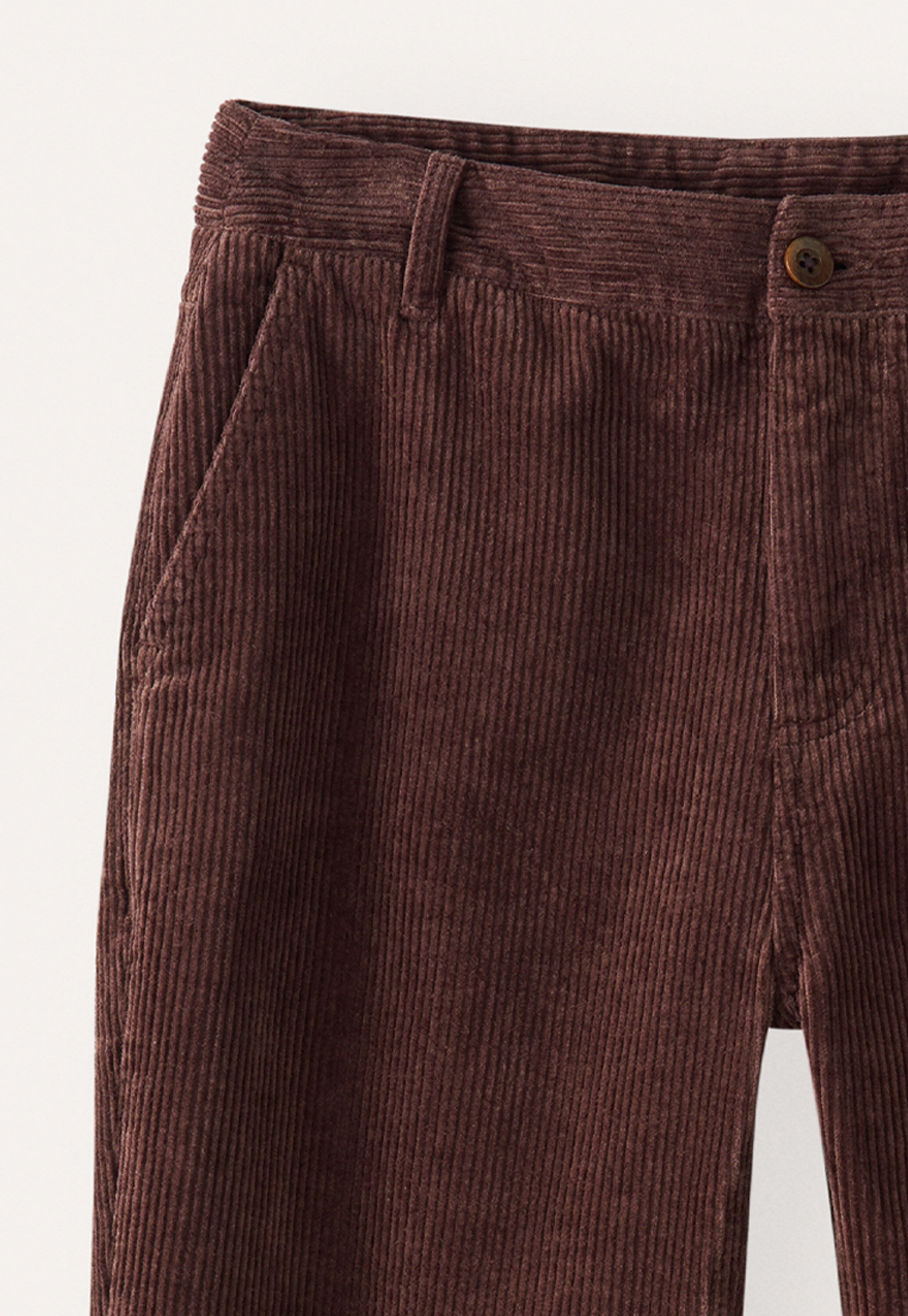 Slim cropped trousers, Soft aubergine, large