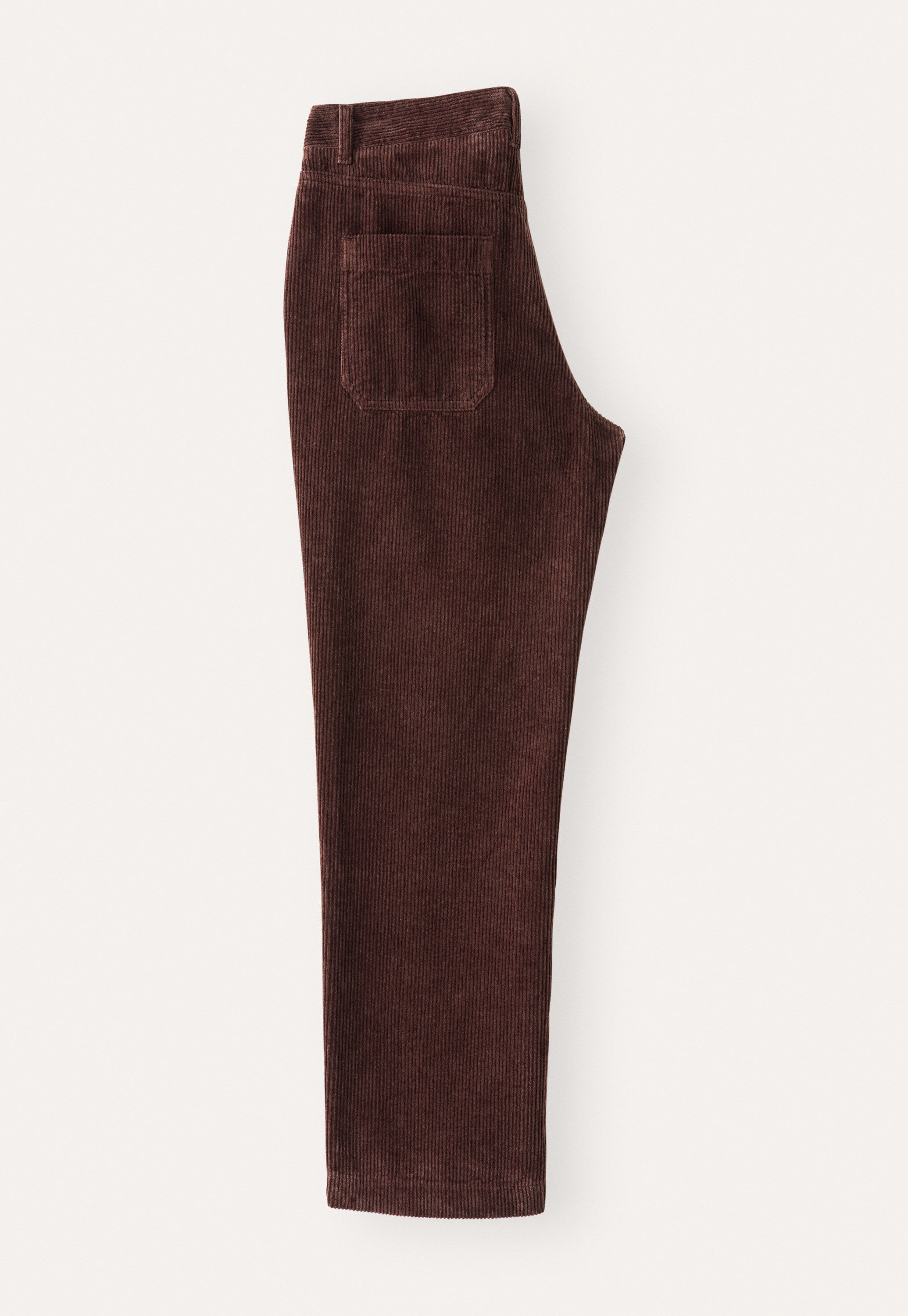 Slim cropped trousers, Soft aubergine, large