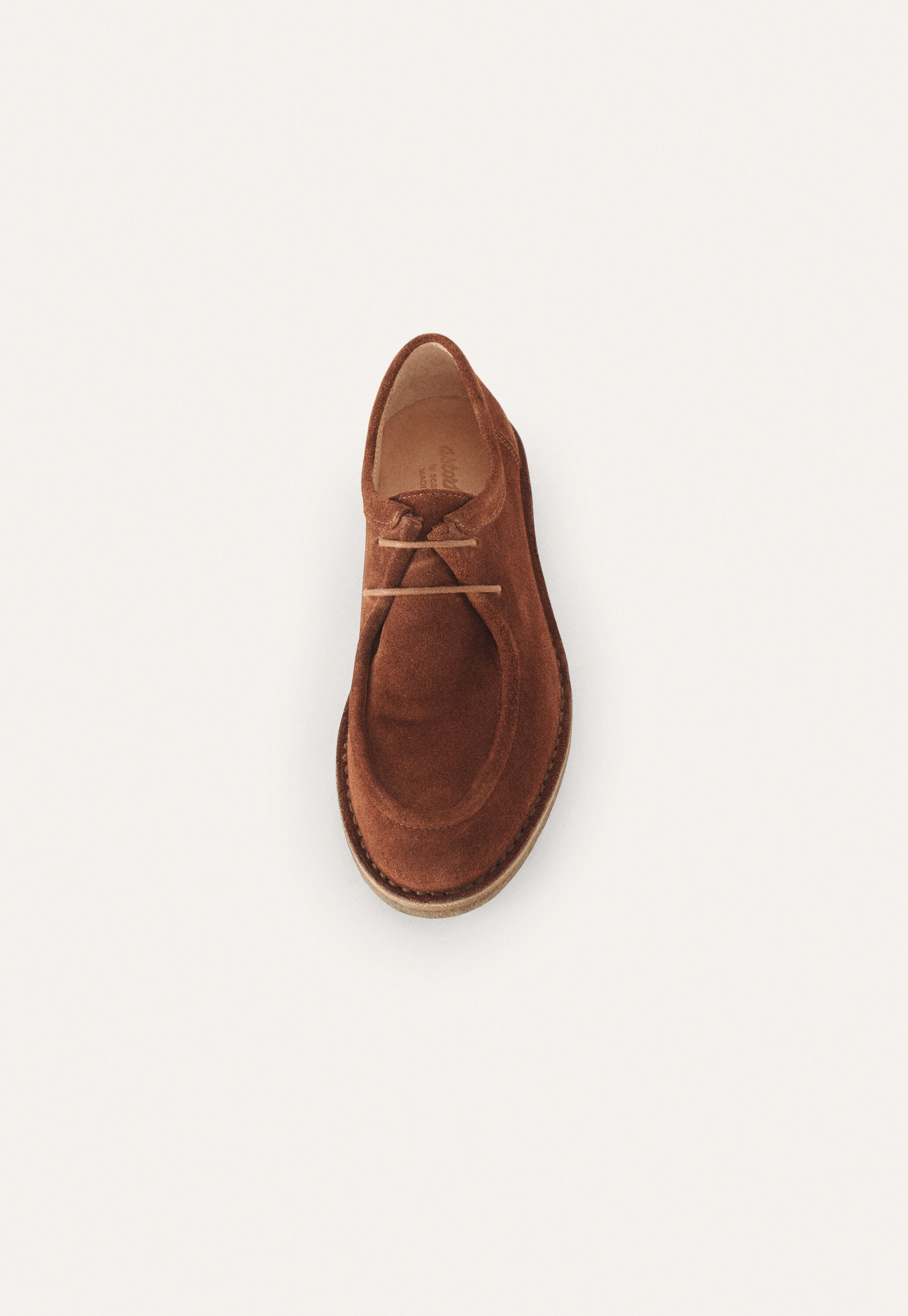 Lace-up shoes, Red tan, large