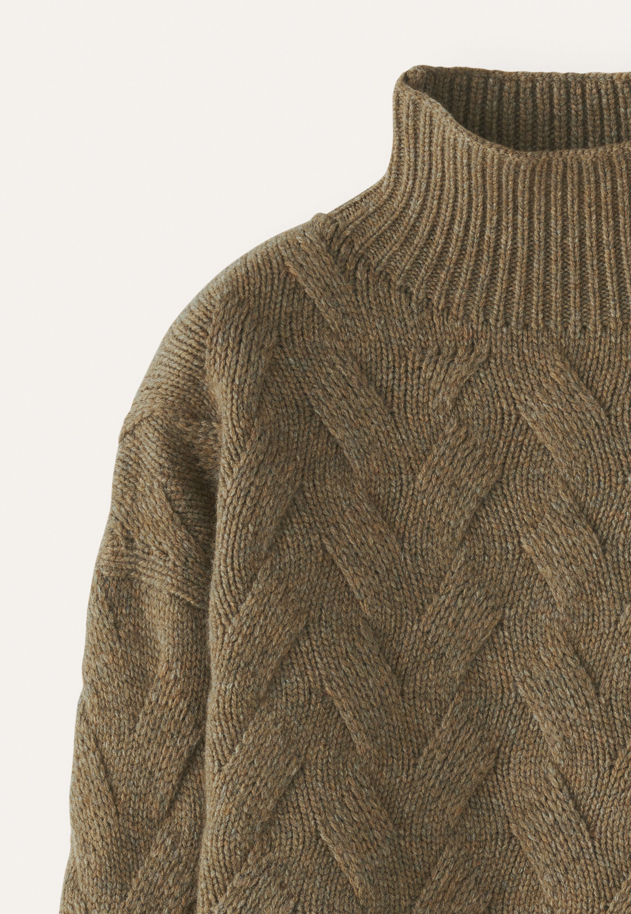 Cable sweater