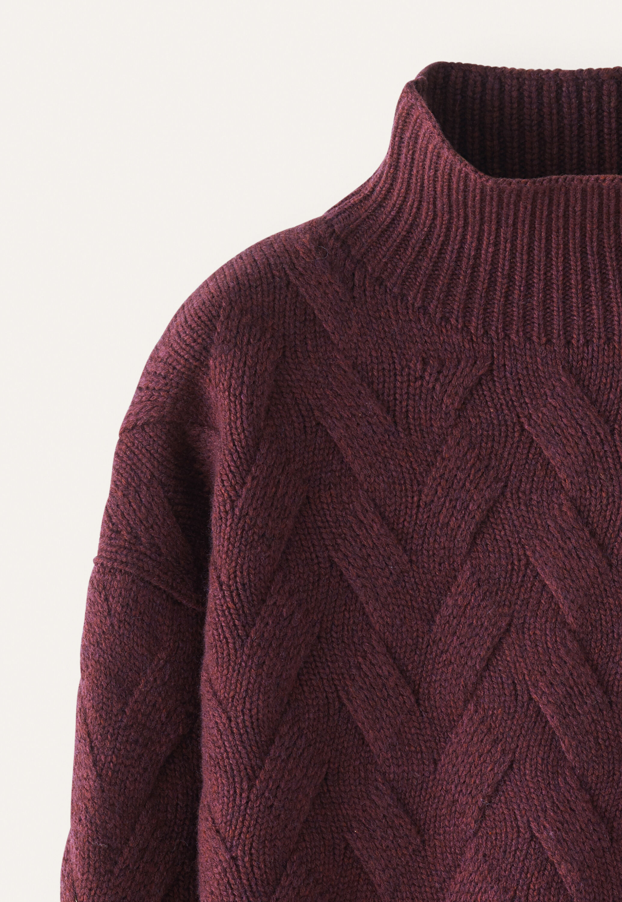 Cable sweater