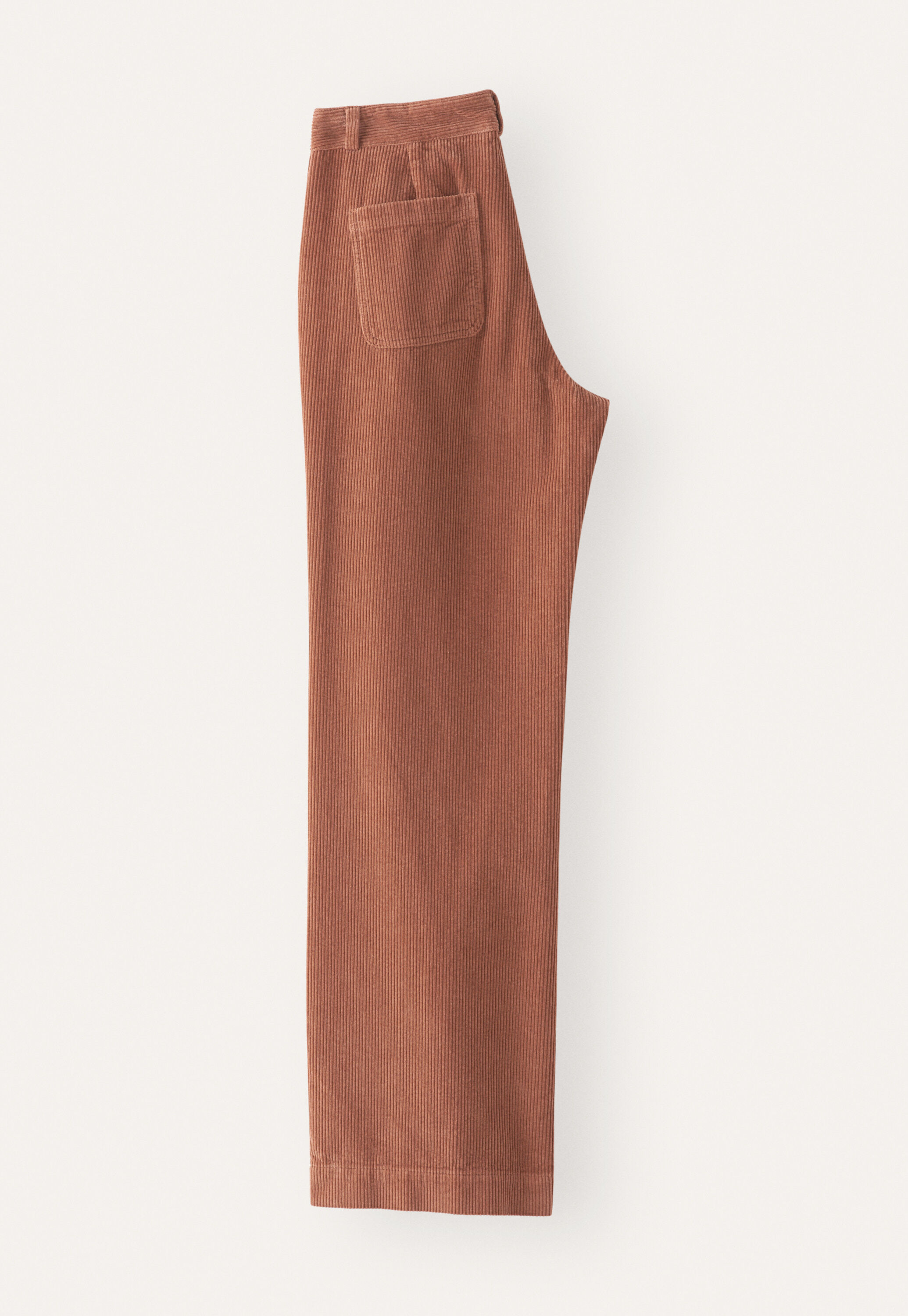 Wide-leg trousers, Dark terracotta, large