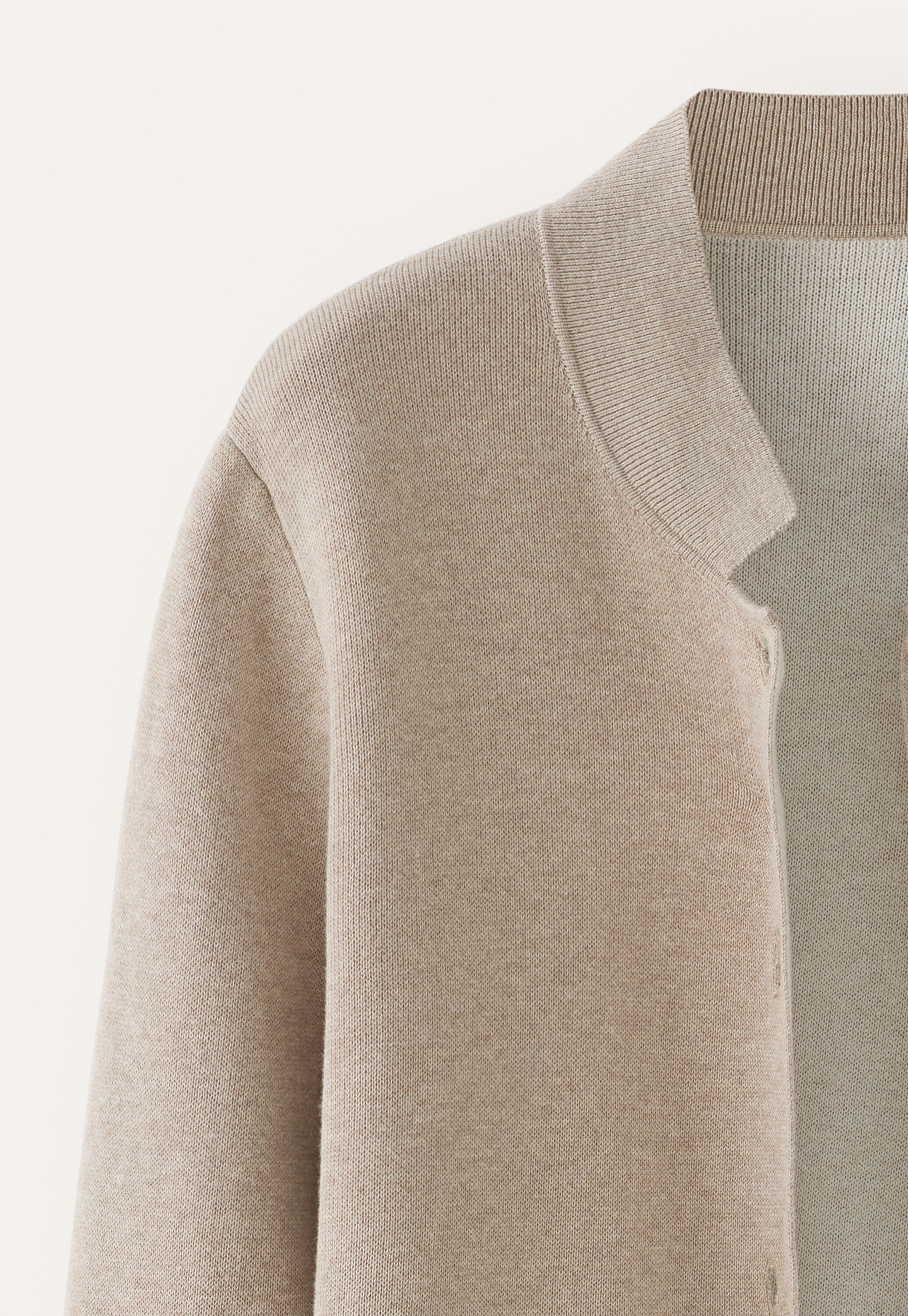 Double-knit jacket, Fawn, large