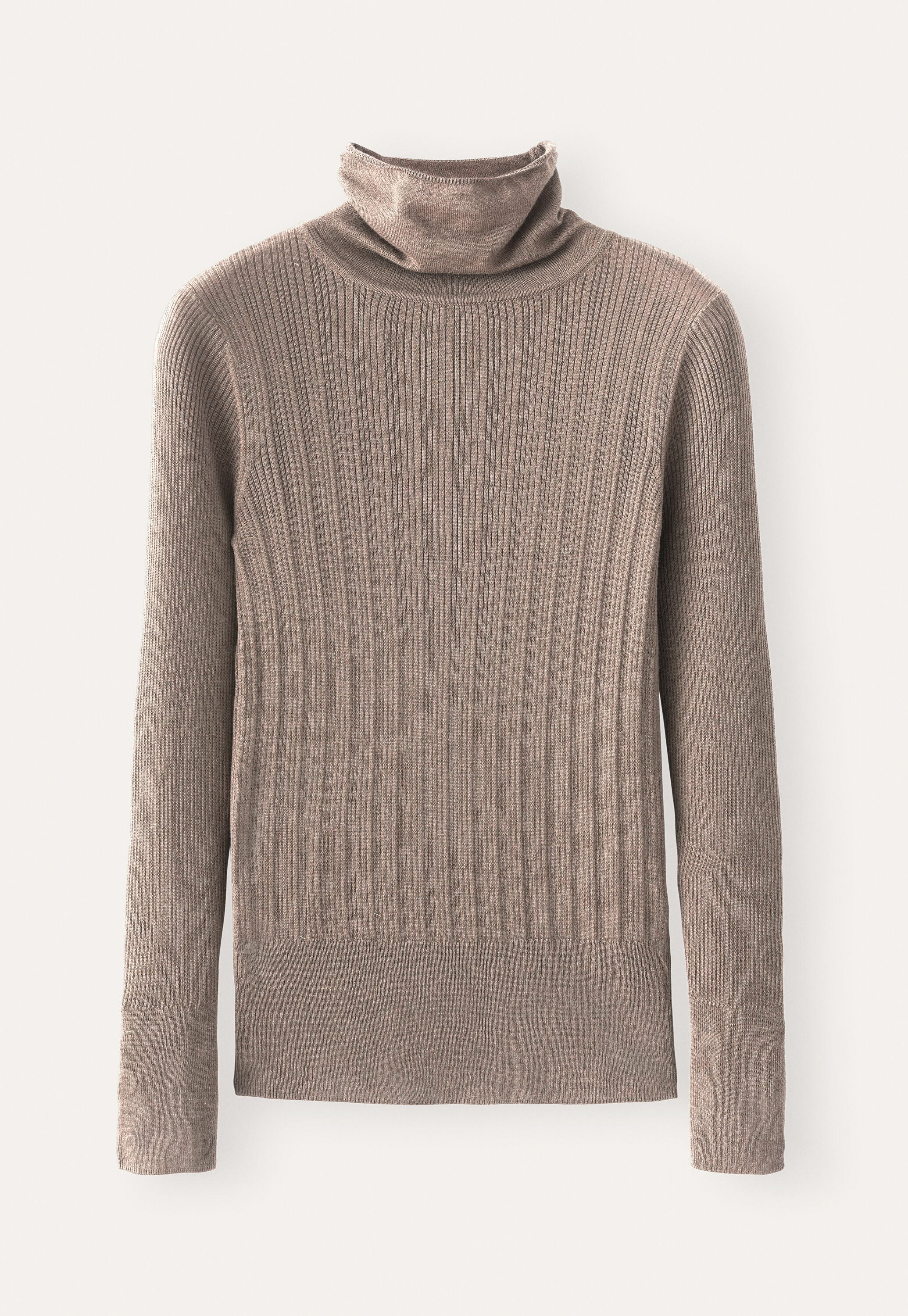 Ribbed sweater, Oatmeal, large