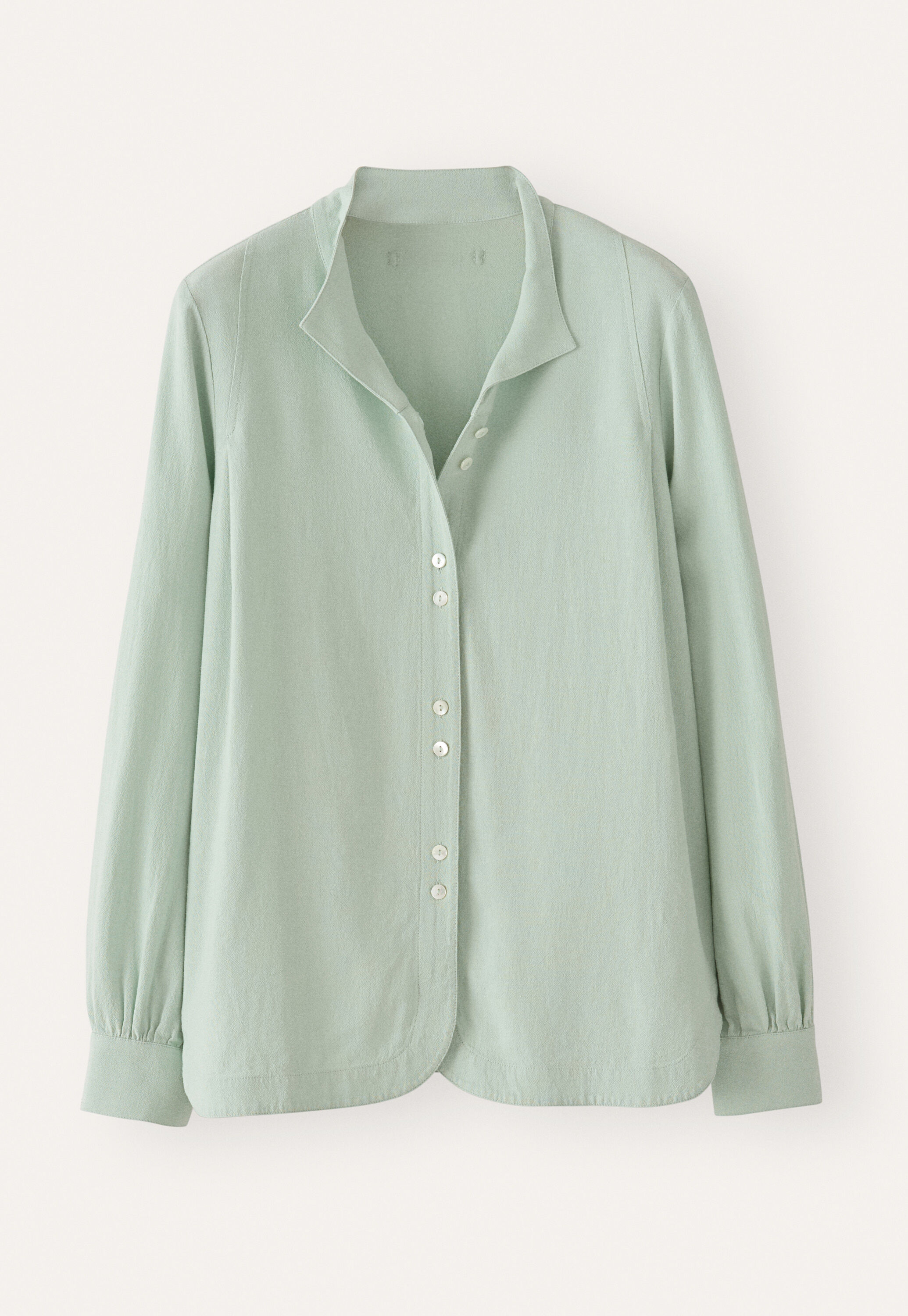 Funnel-neck blouse