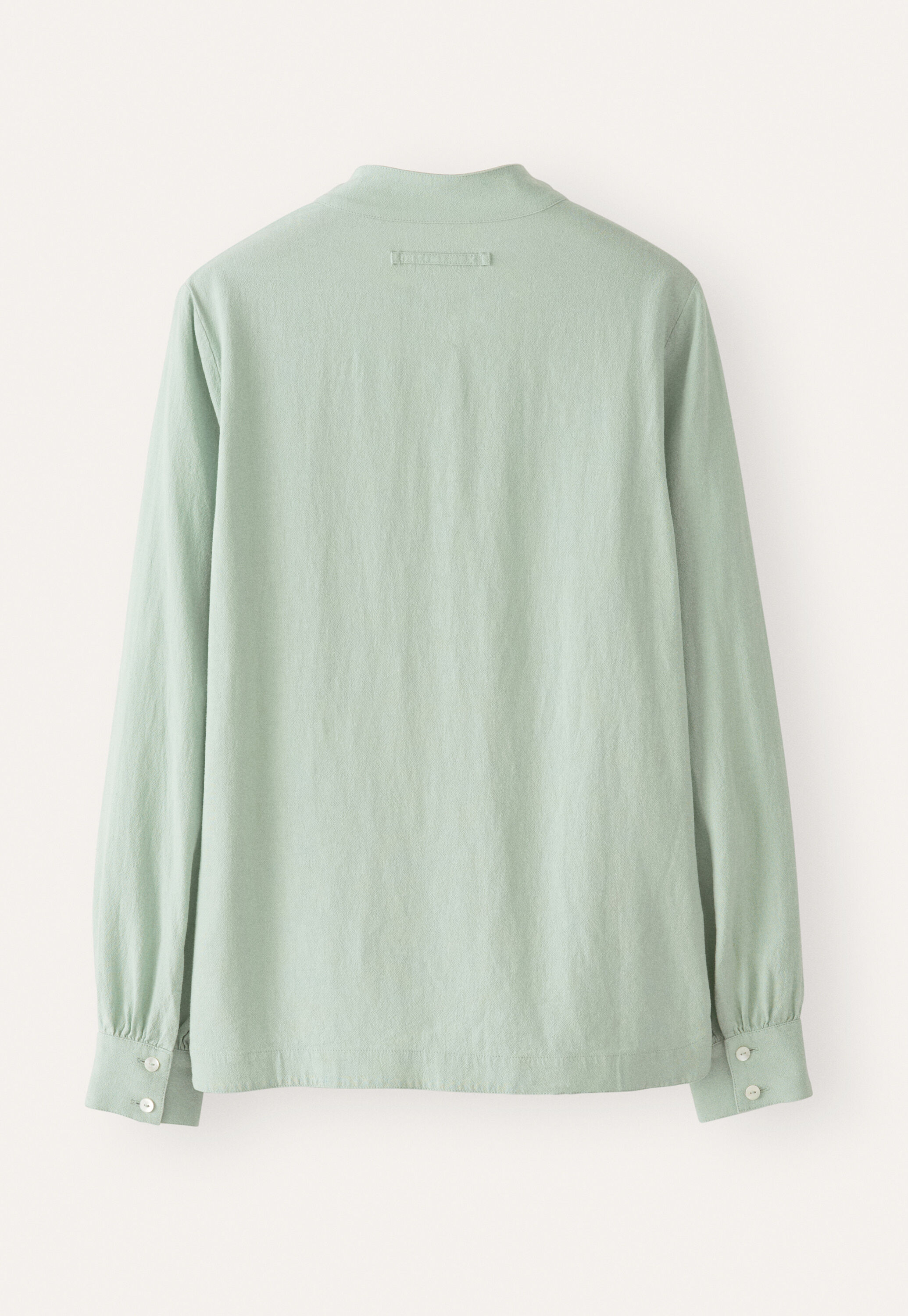 Funnel-neck blouse
