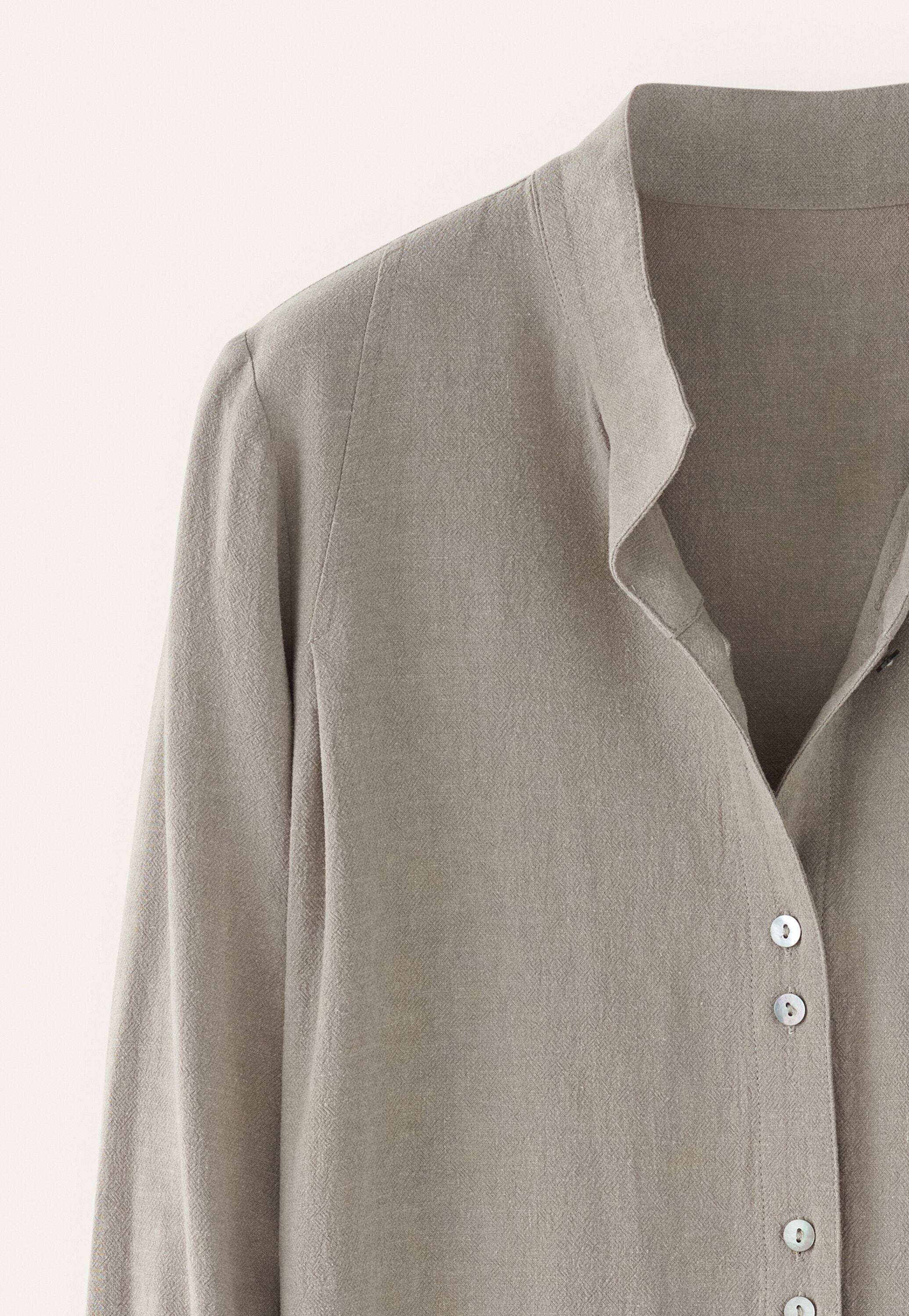 Funnel-neck blouse