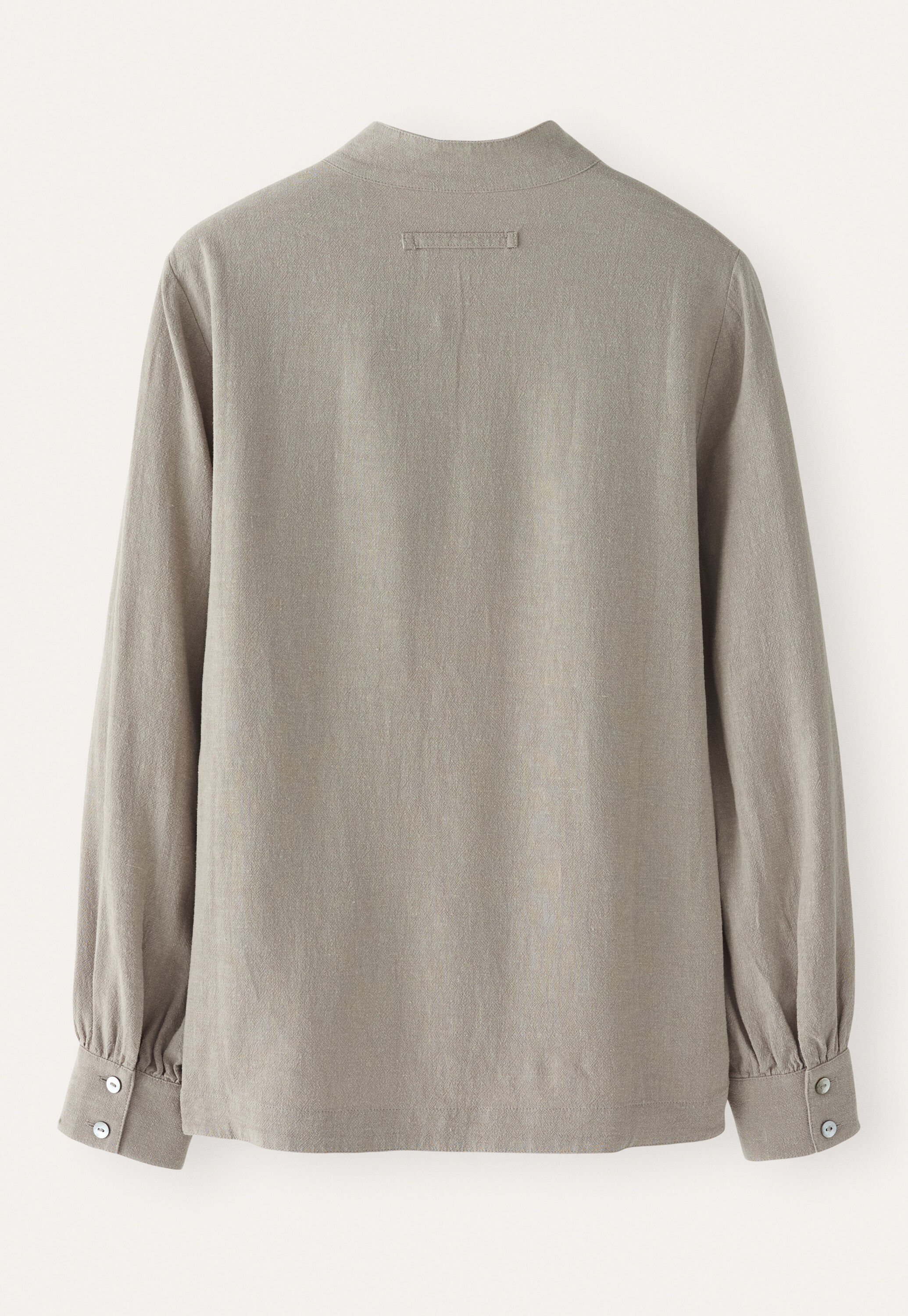 Funnel-neck blouse