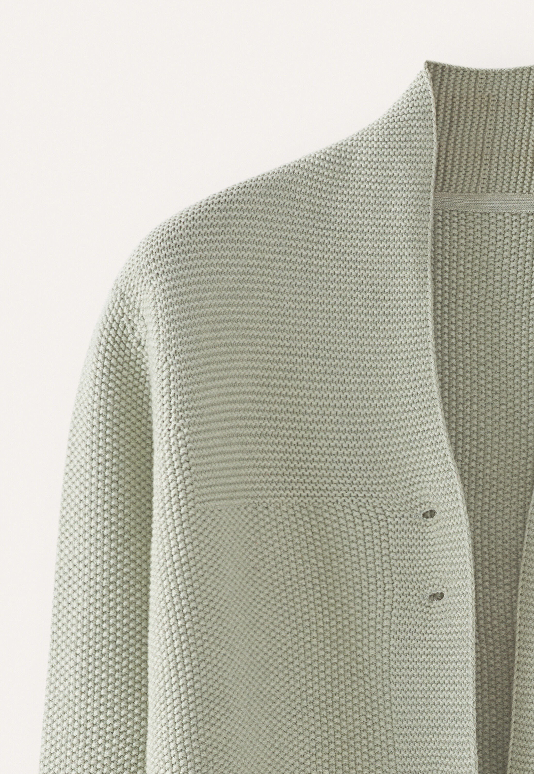 Button-front cardigan, Frosted sage, large