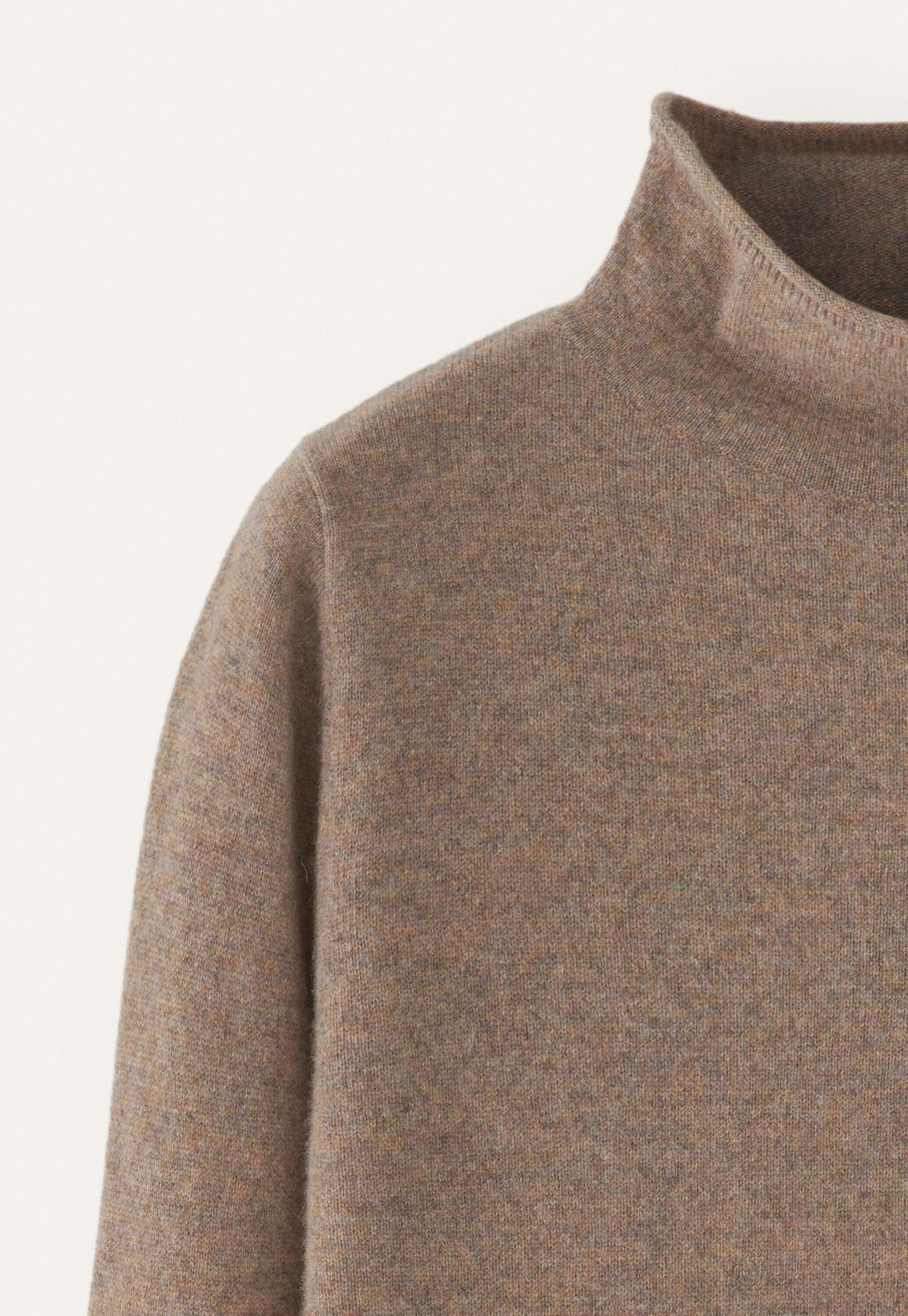 Slim funnel-neck sweater