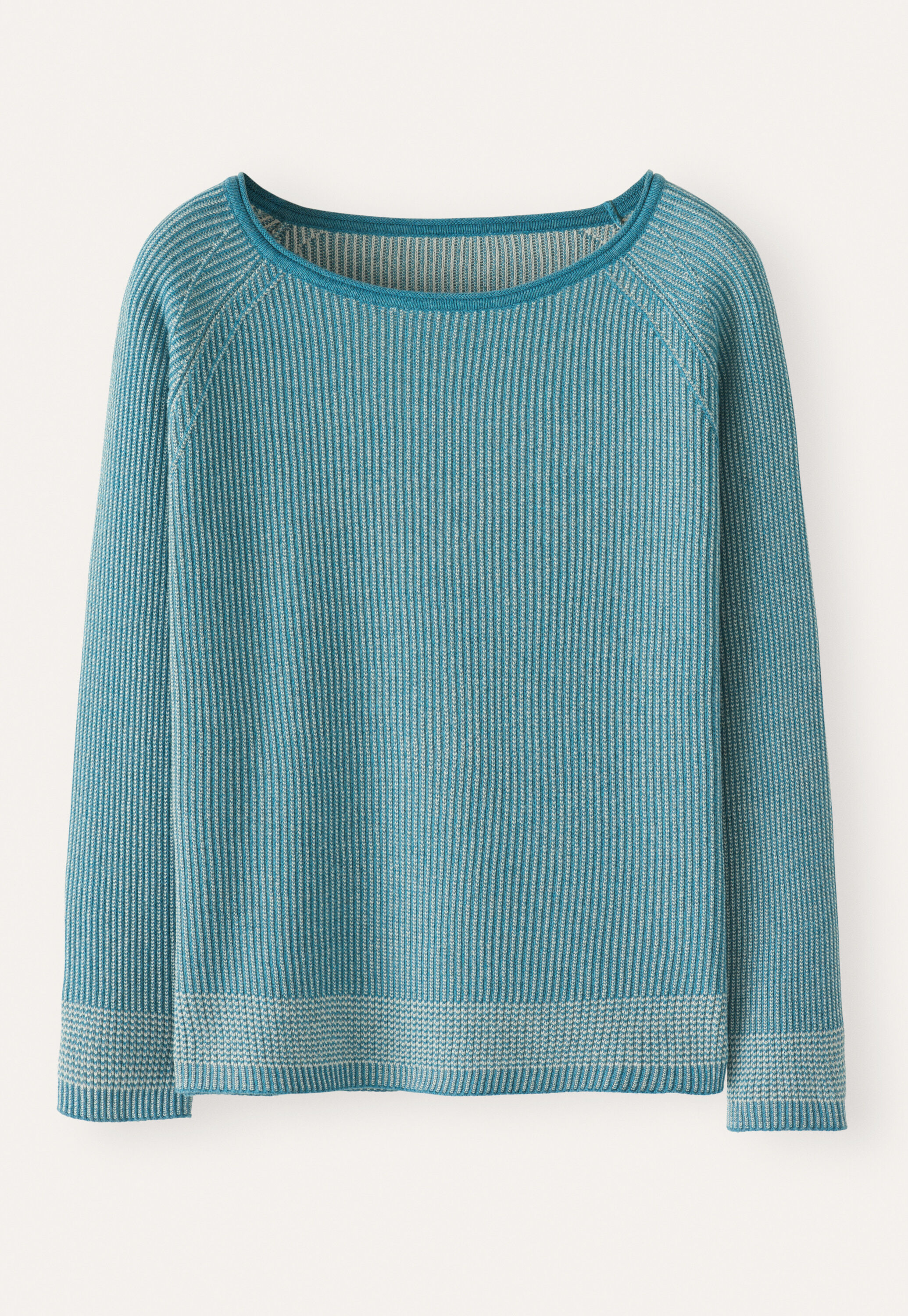 Two-toned rib sweater
