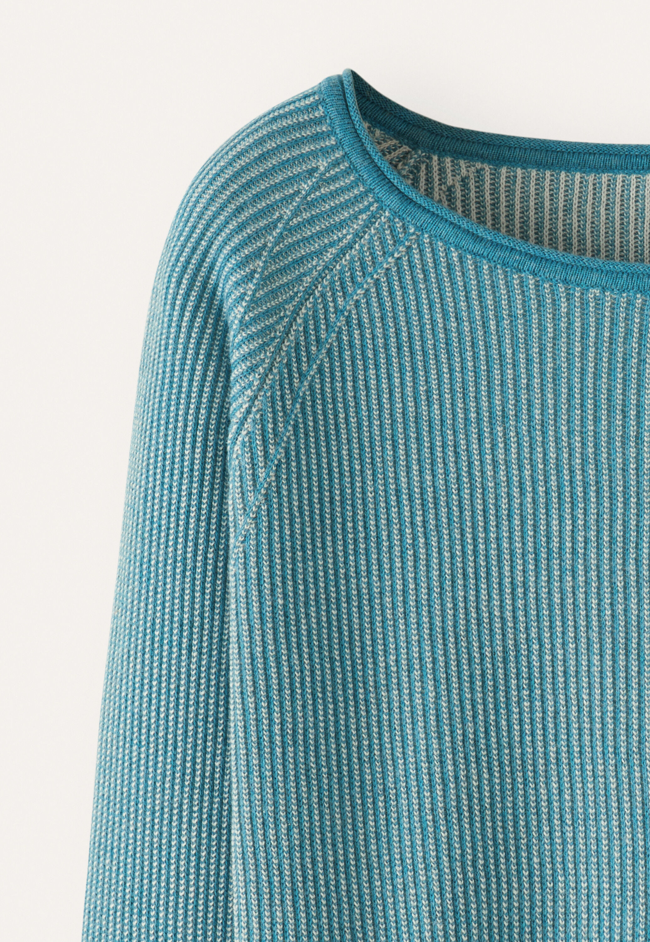 Two-toned rib sweater