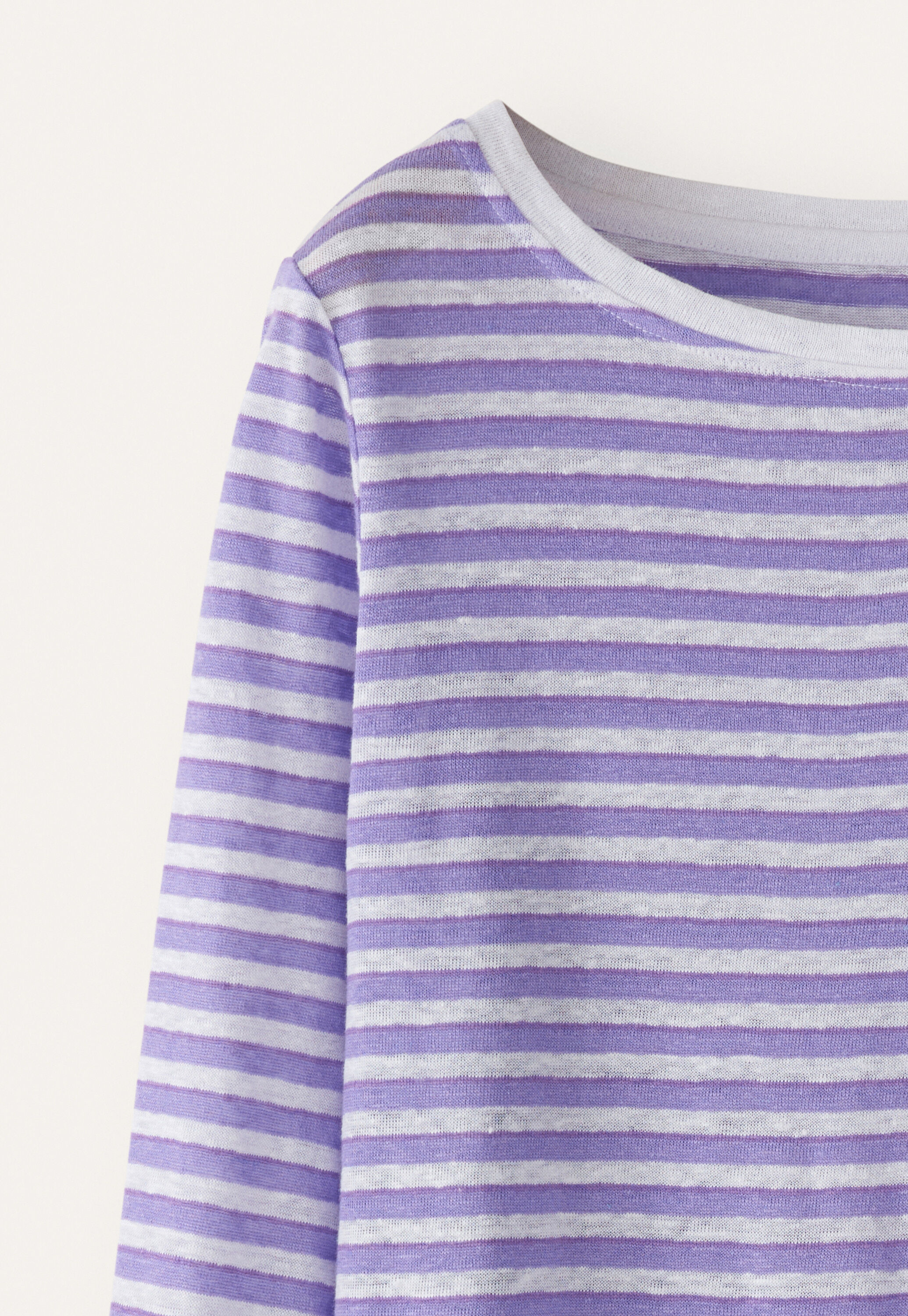 Striped jersey top