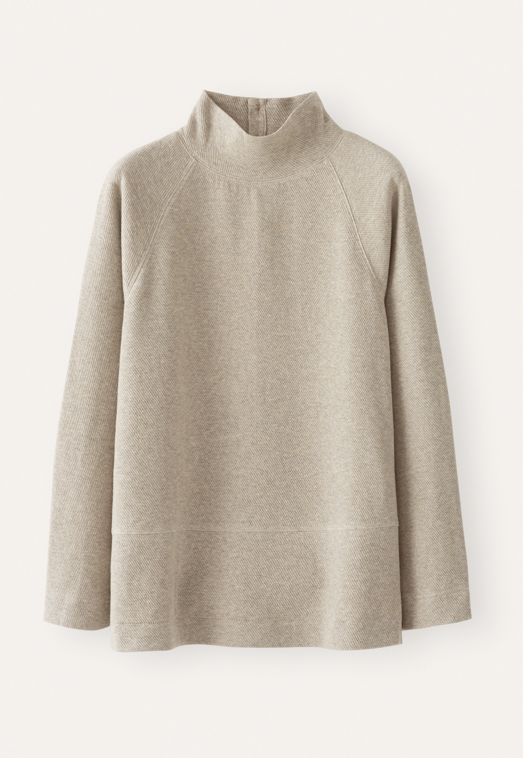 Funnel-neck tunic, Grey mink, large