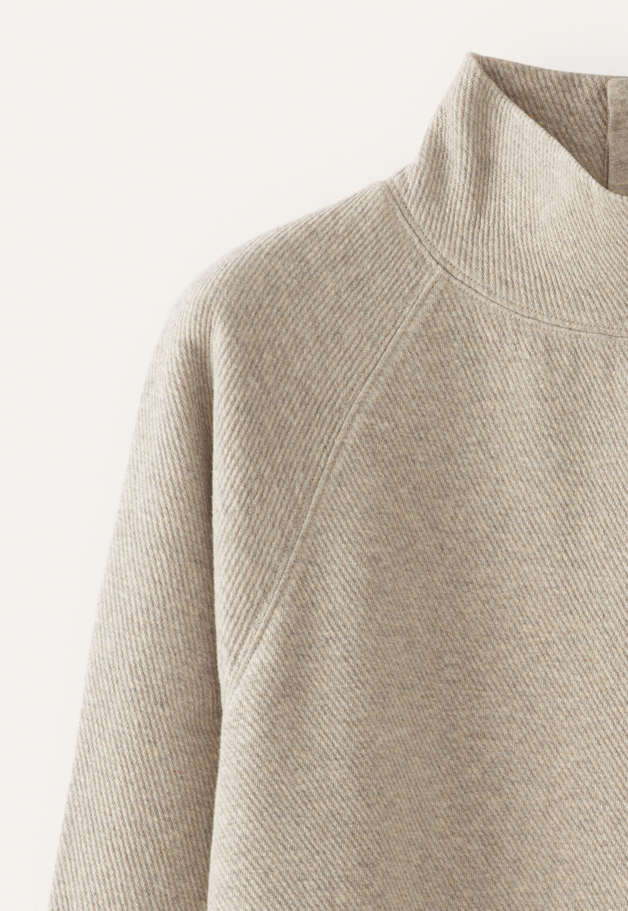 Funnel-neck tunic, Grey mink, large
