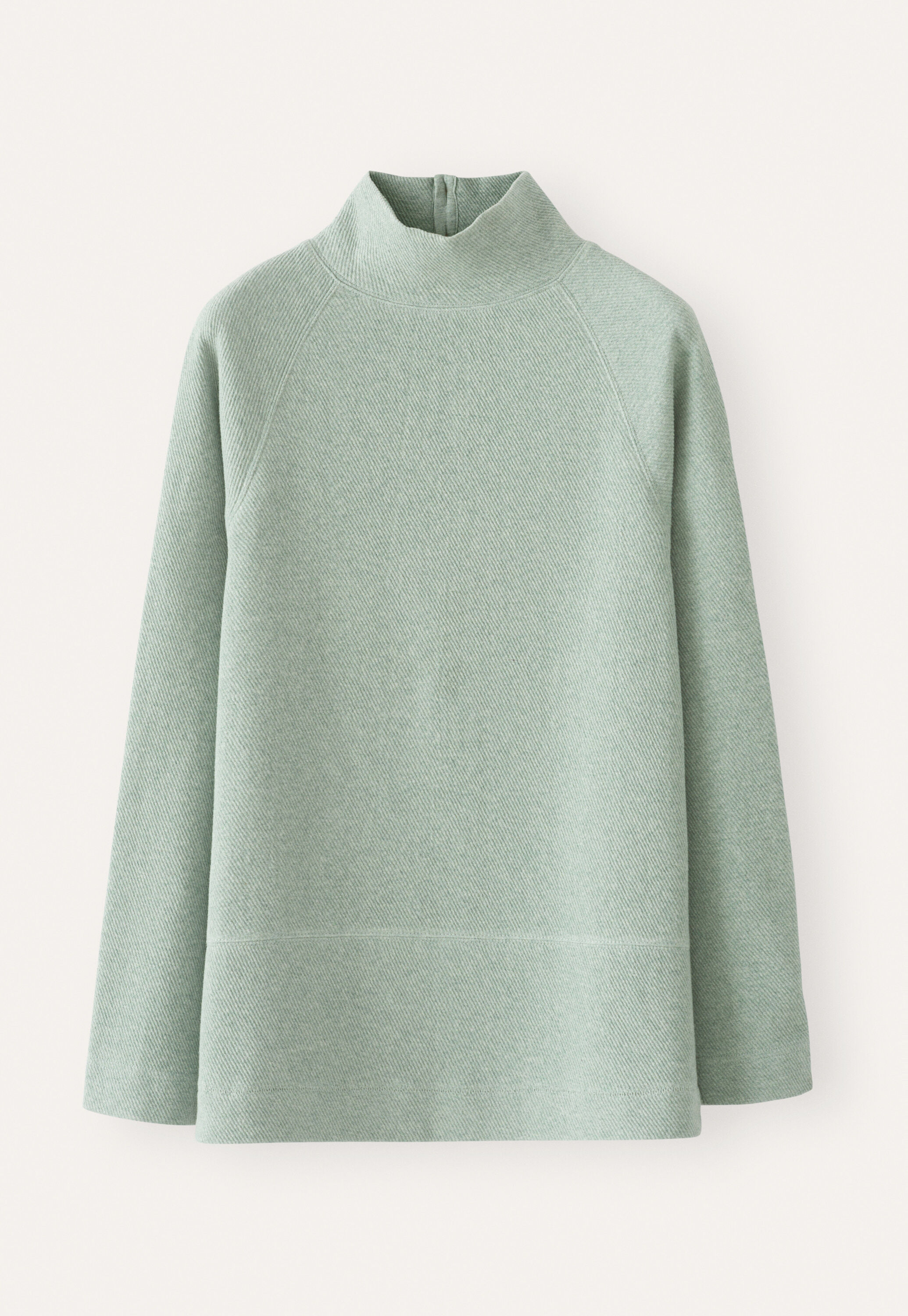 Funnel-neck tunic, Aqua mint, large