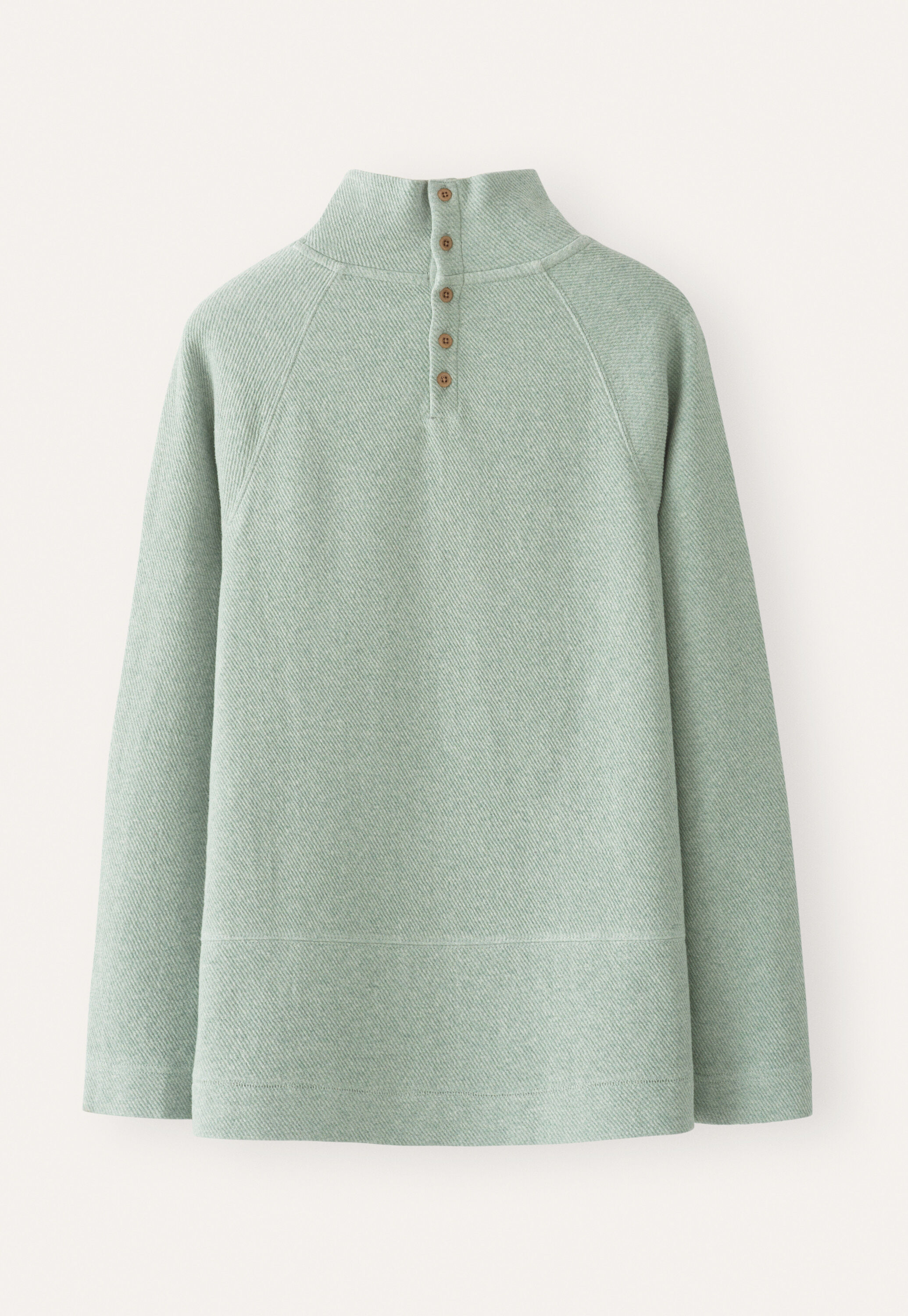 Funnel-neck tunic, Aqua mint, large