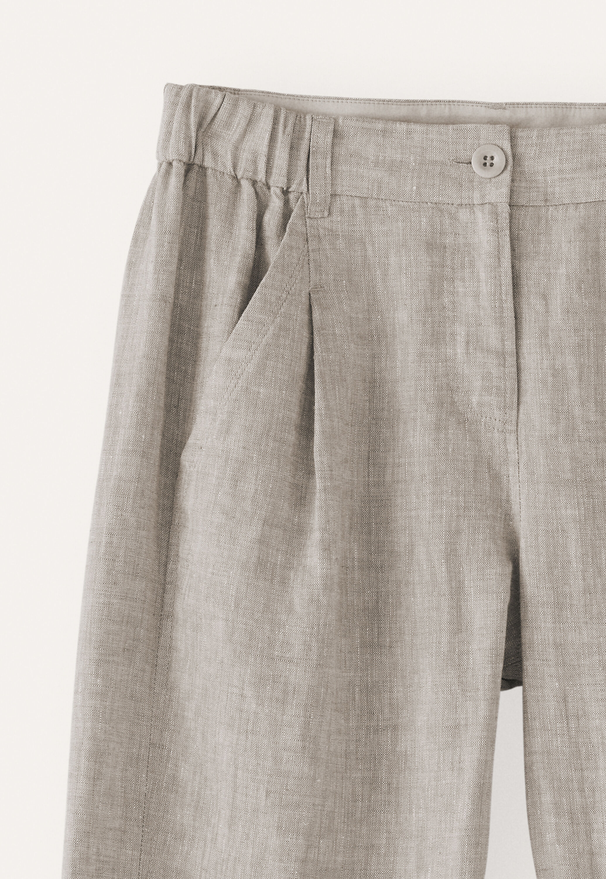 Cropped tapered trousers
