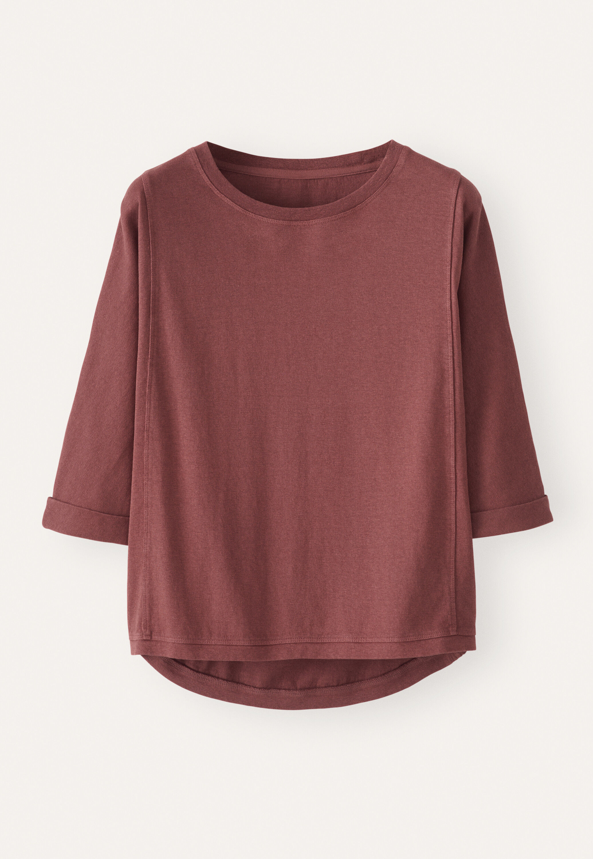 Panelled top, Mulberry red, large
