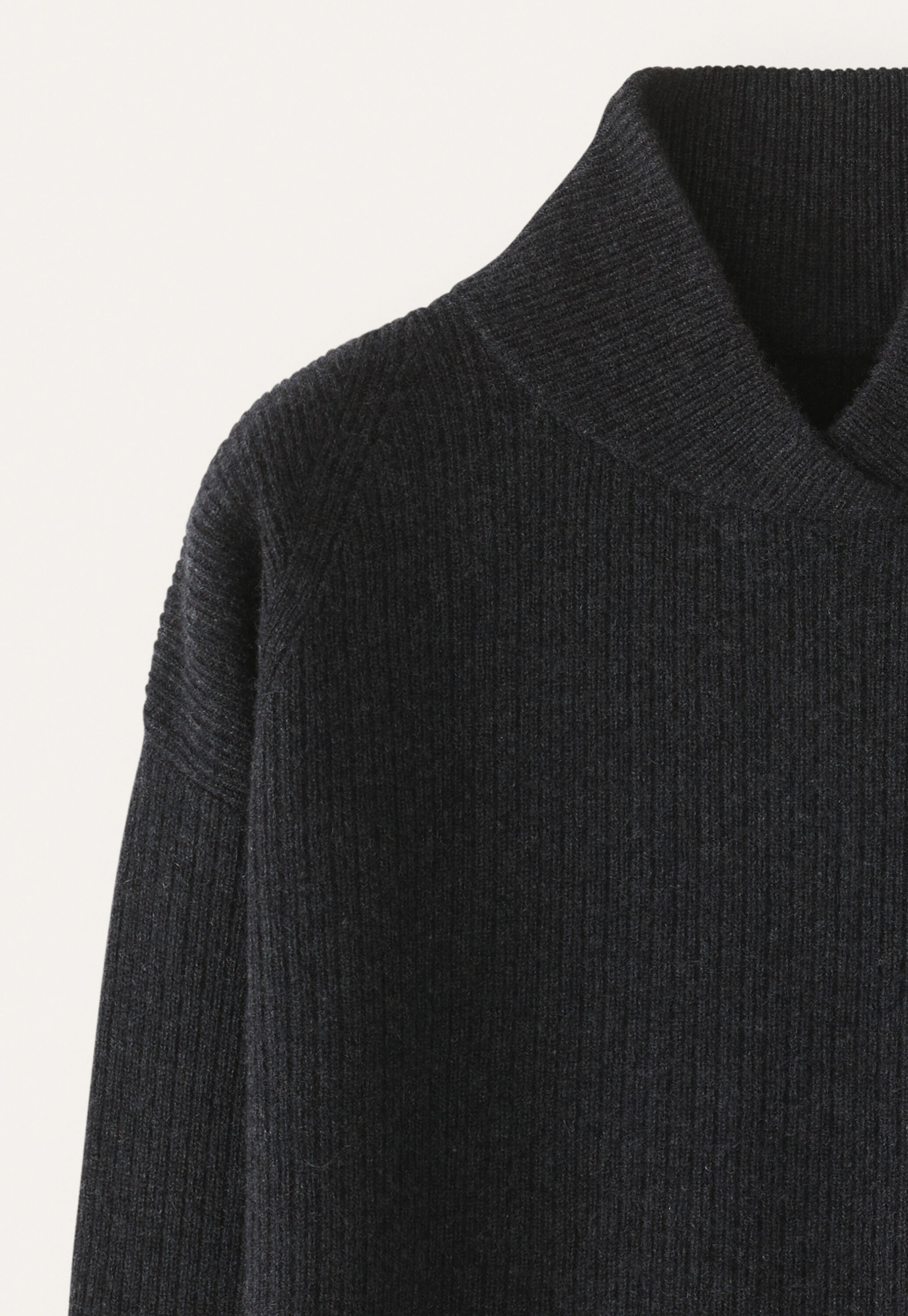 Rib-stitch sweater
