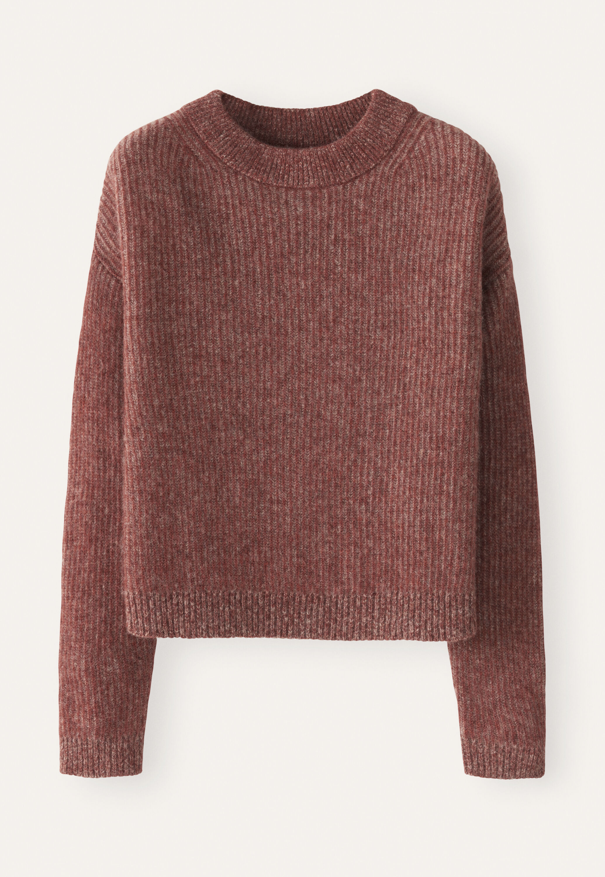 Rib-stitch sweater
