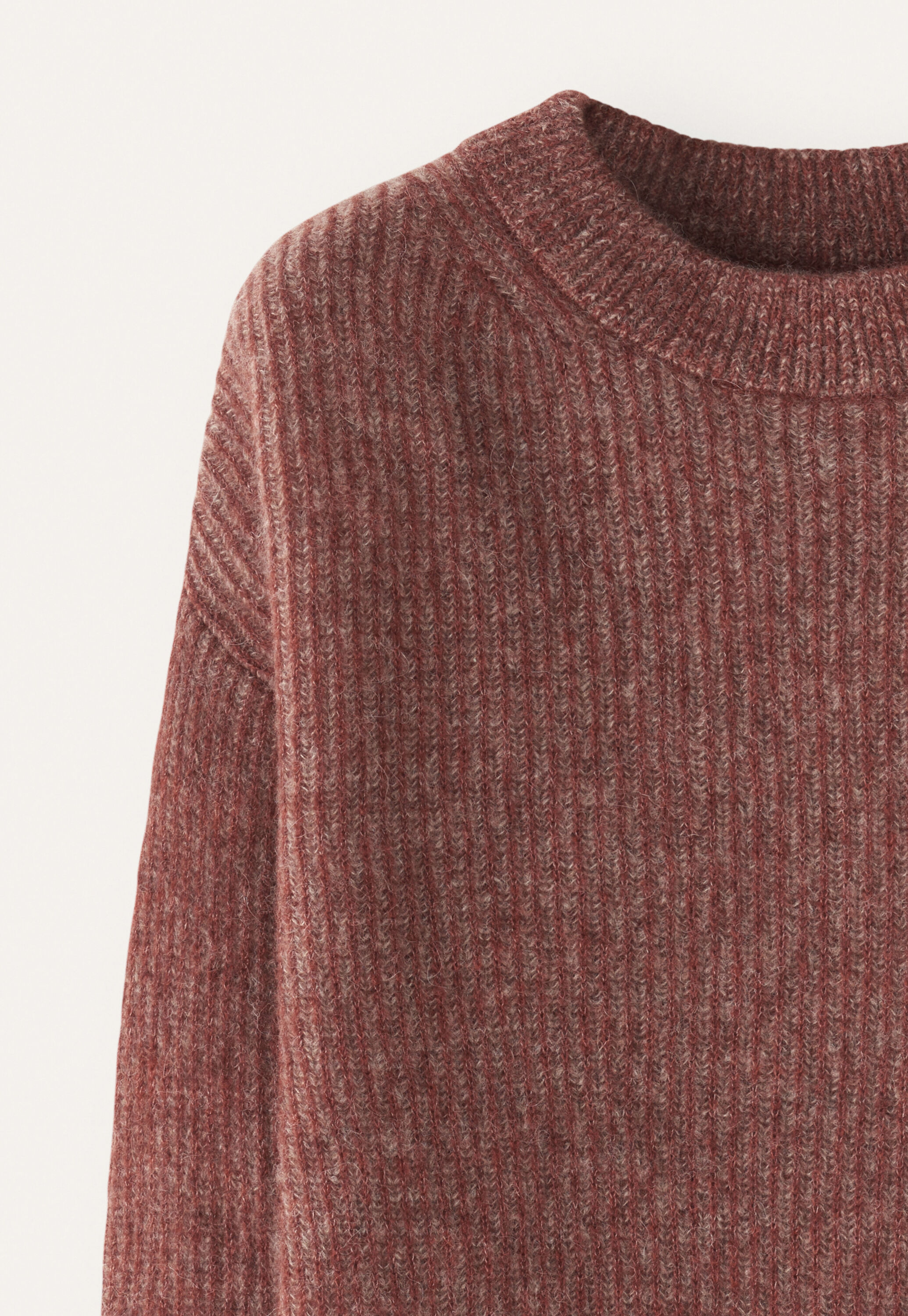 Rib-stitch sweater