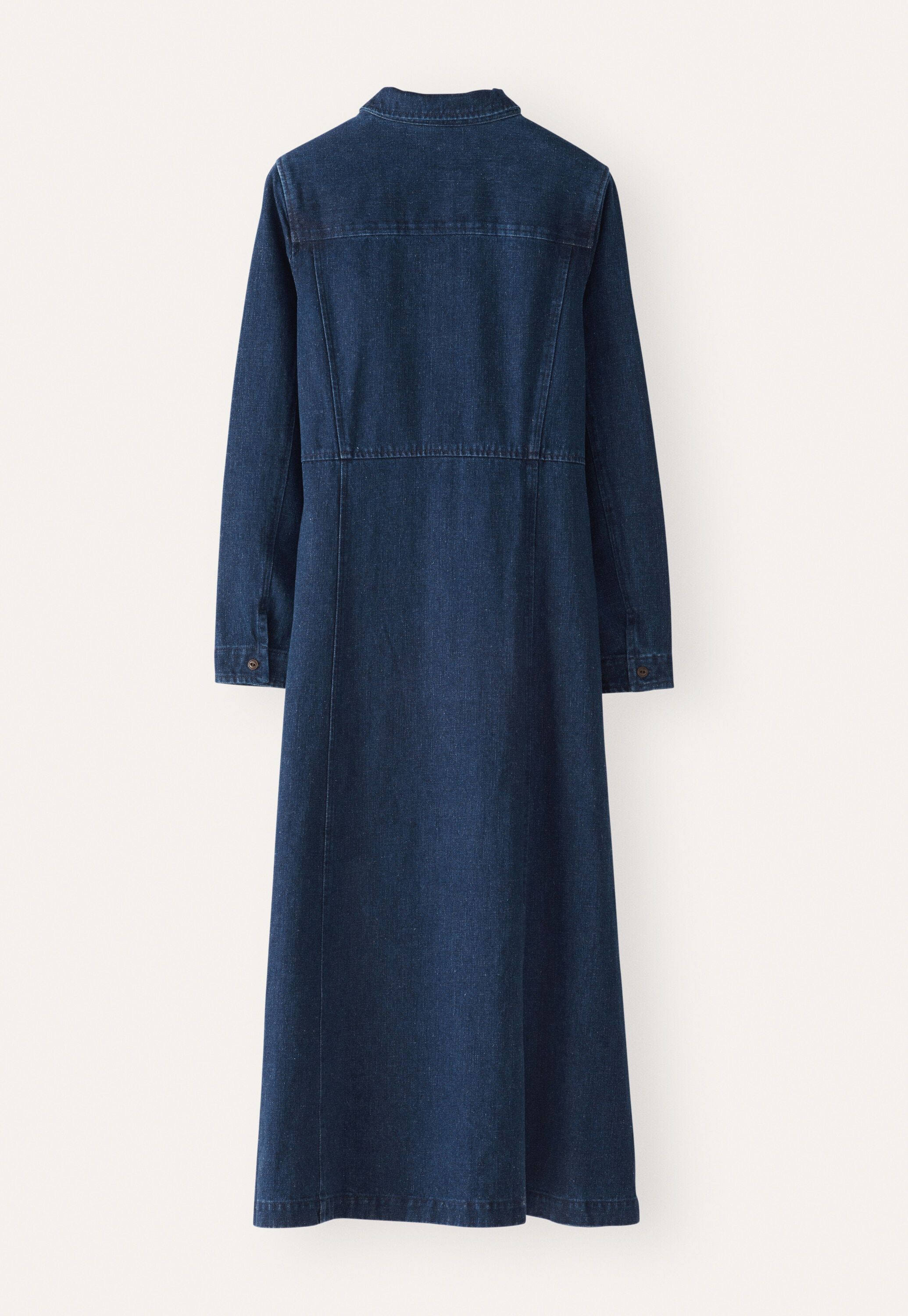 Indigo-dyed panelled dress