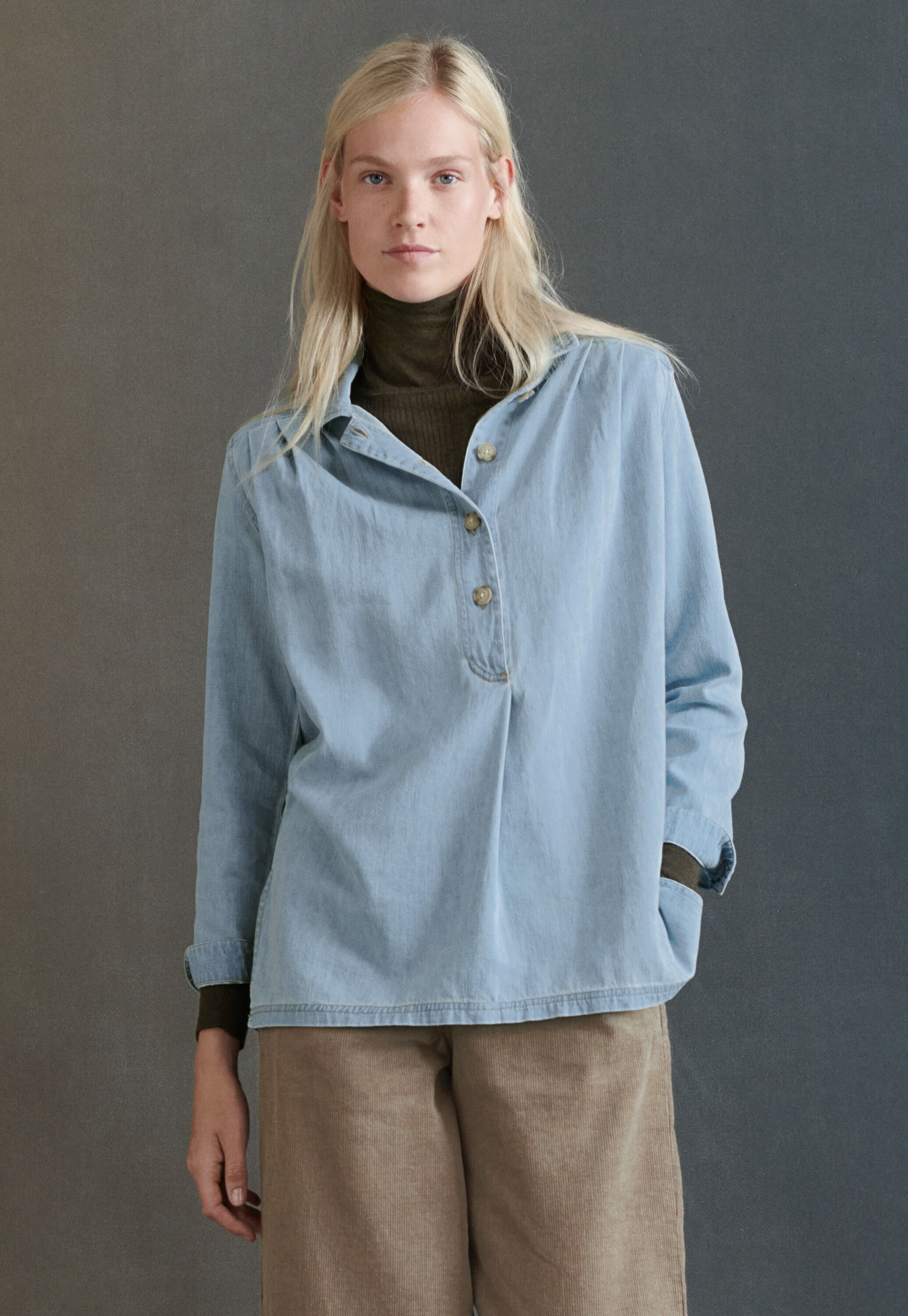 Pleated tunic