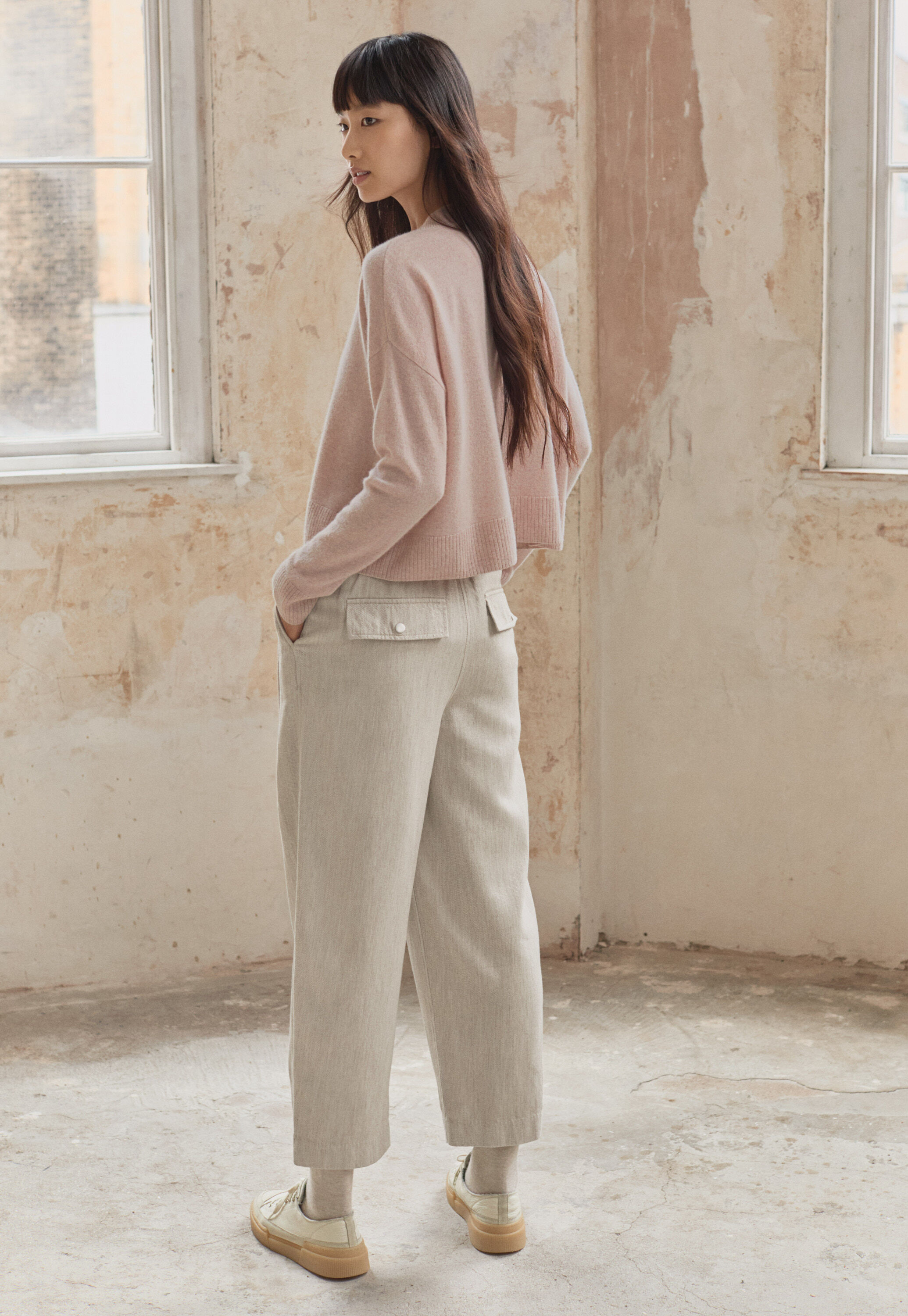 Button-neck sweater
