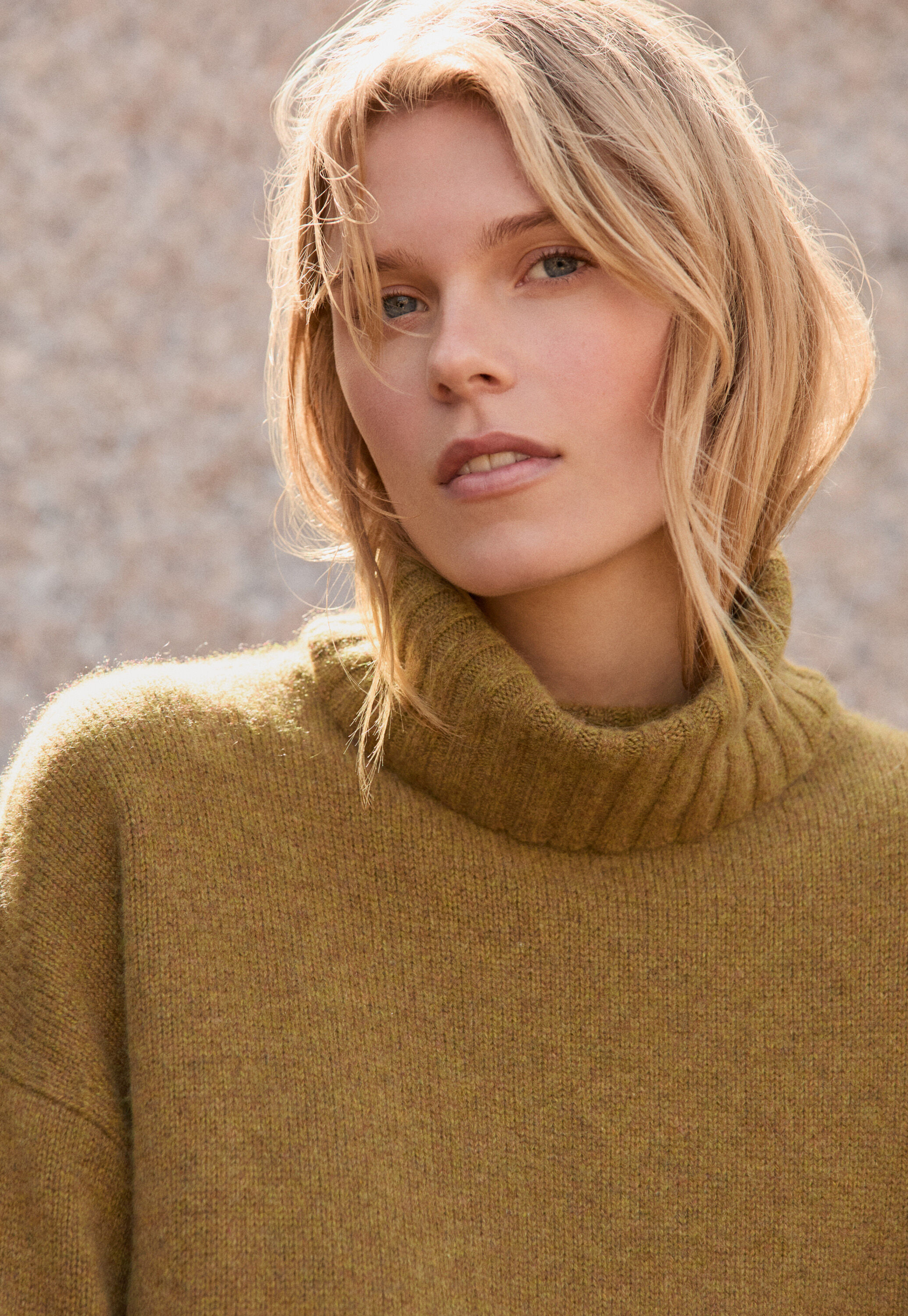 Funnel-neck sweater