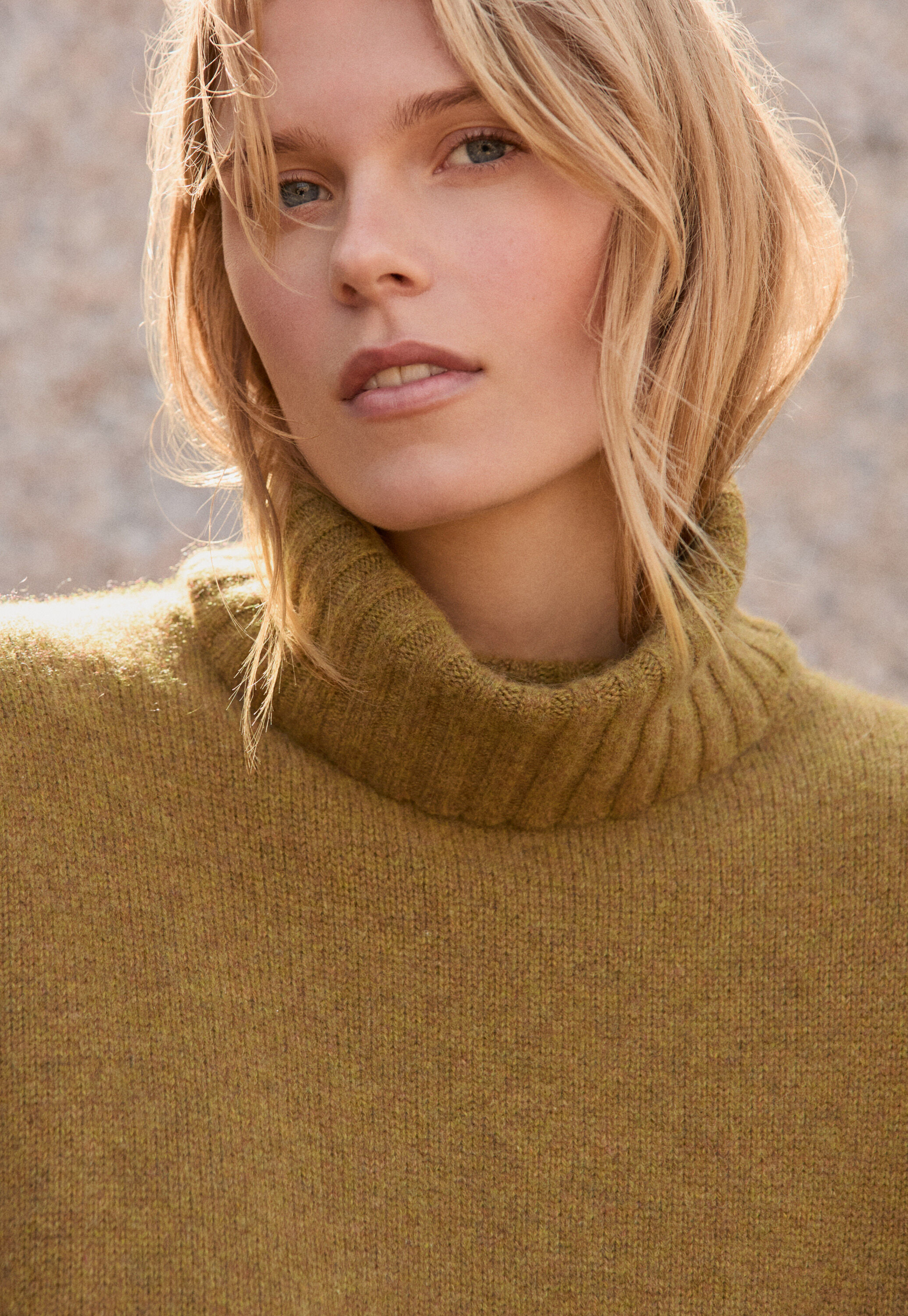 Funnel-neck sweater