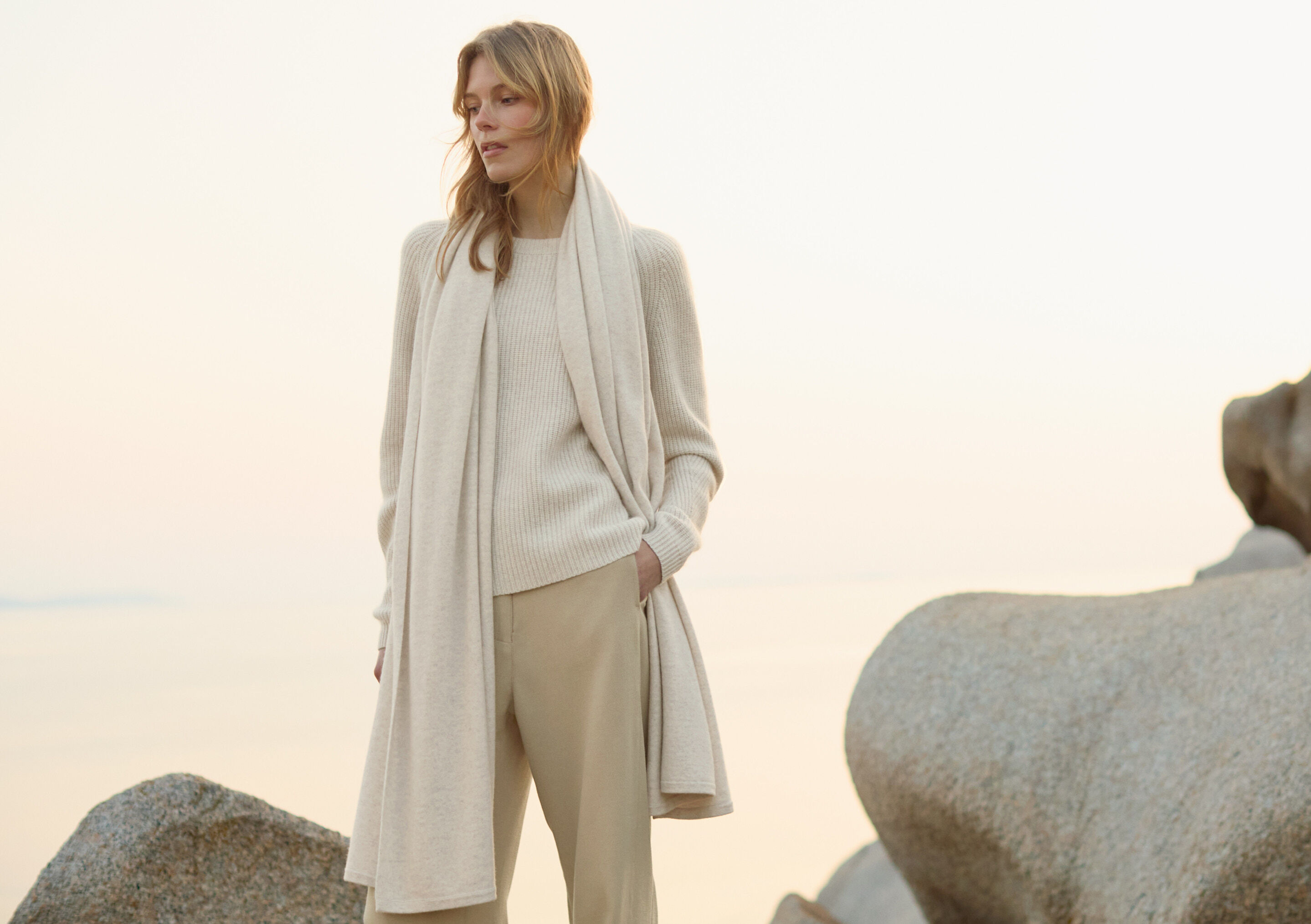 Funnel-neck sweater