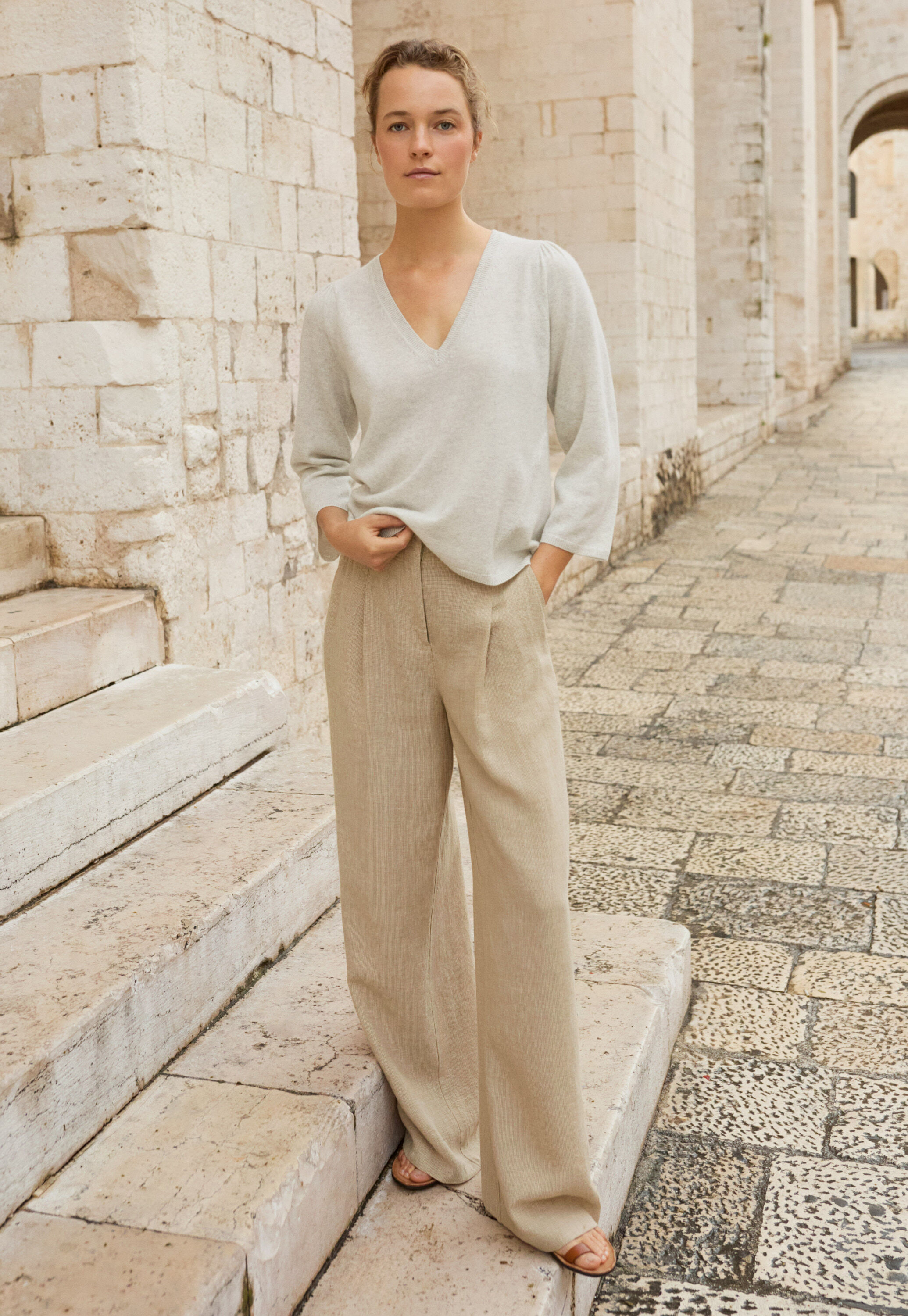V-neck sweater