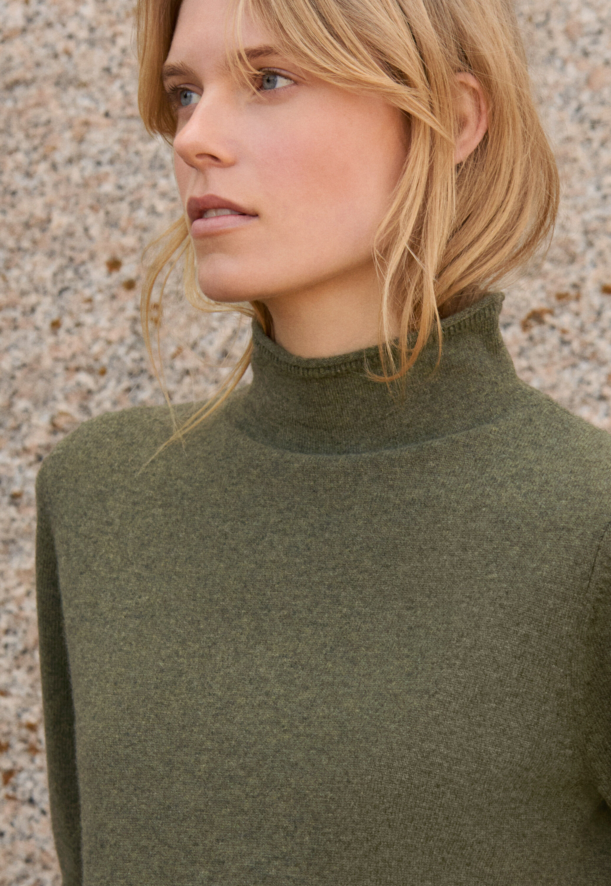 Funnel-neck sweater