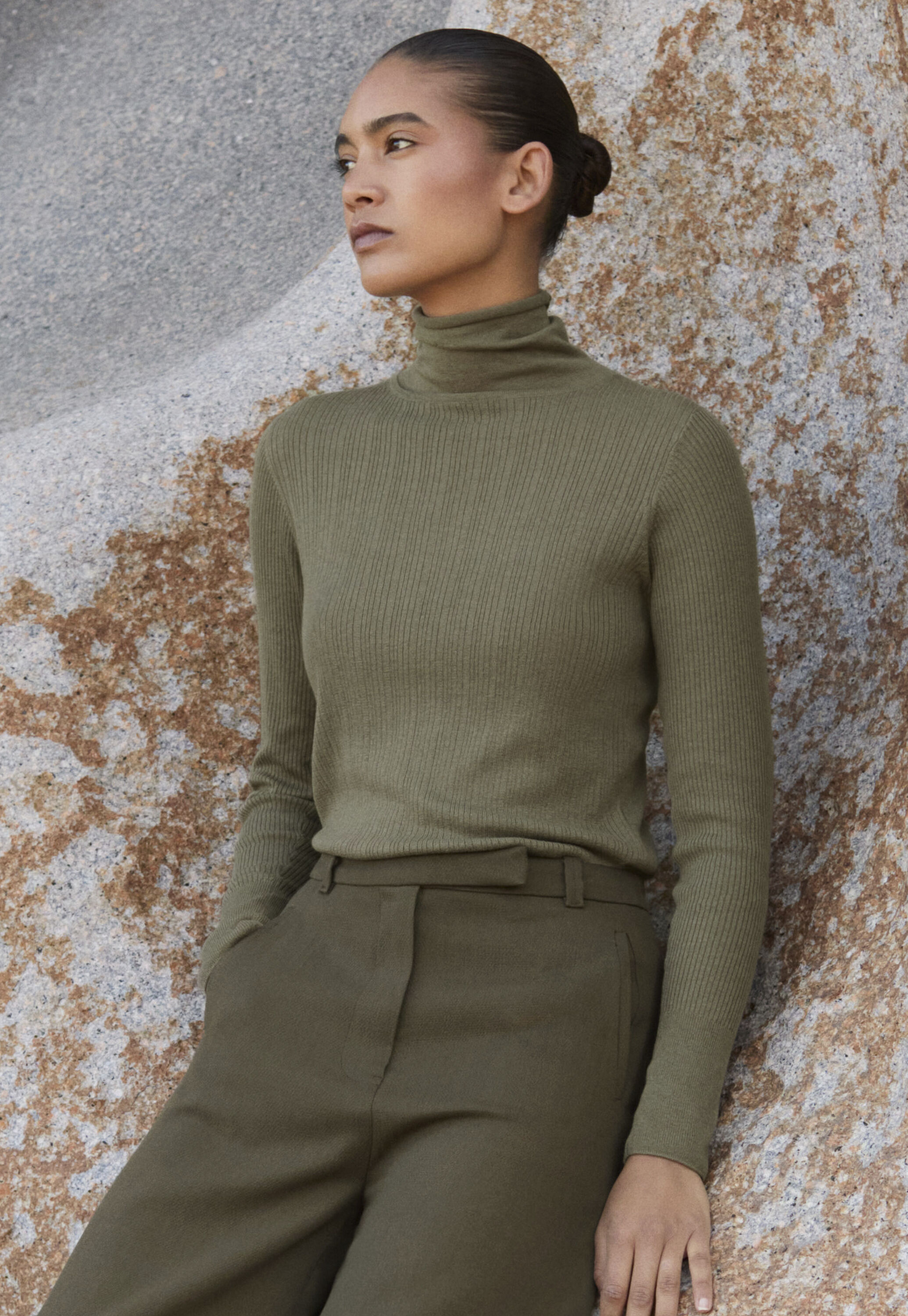 Peplum-detail dress