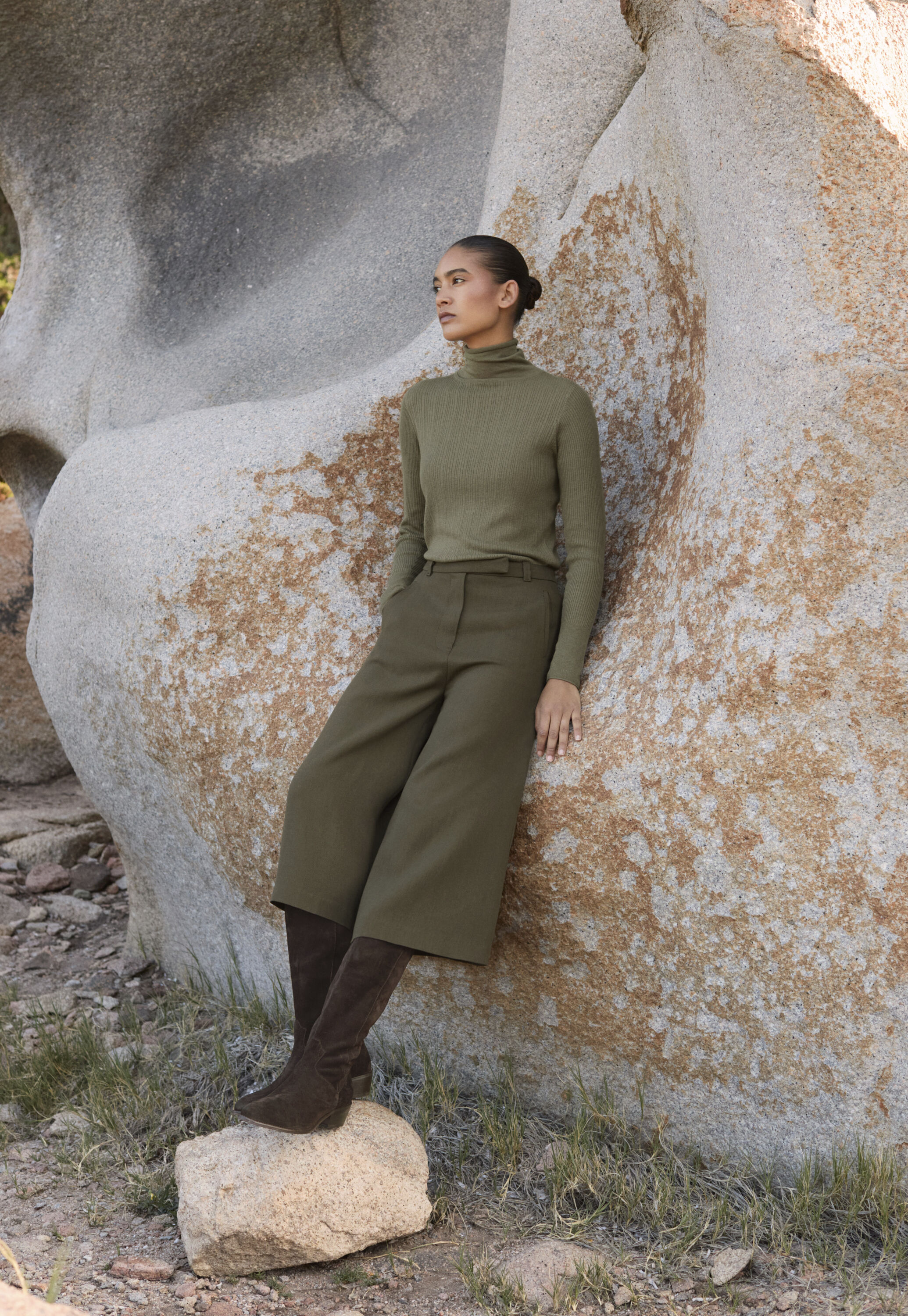 Peplum-detail dress