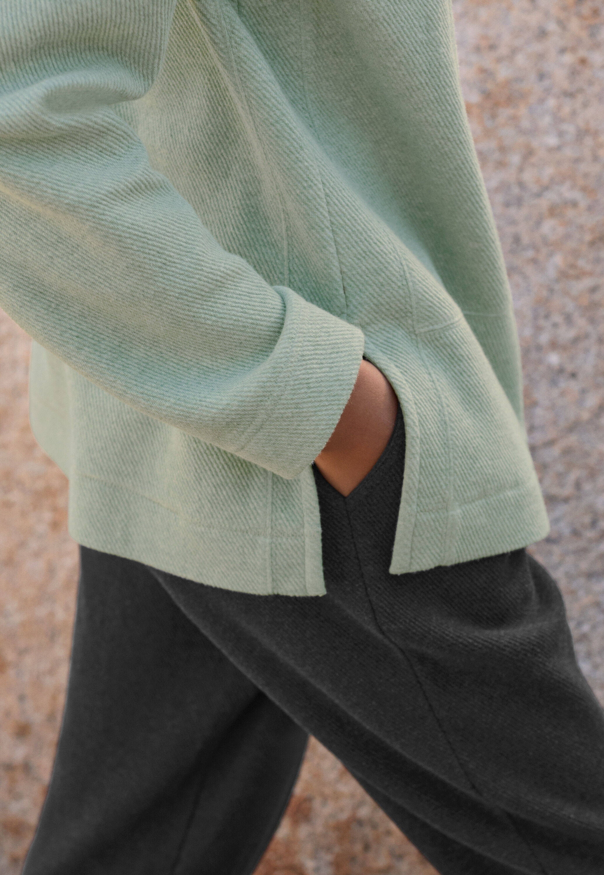 Peplum-detail dress