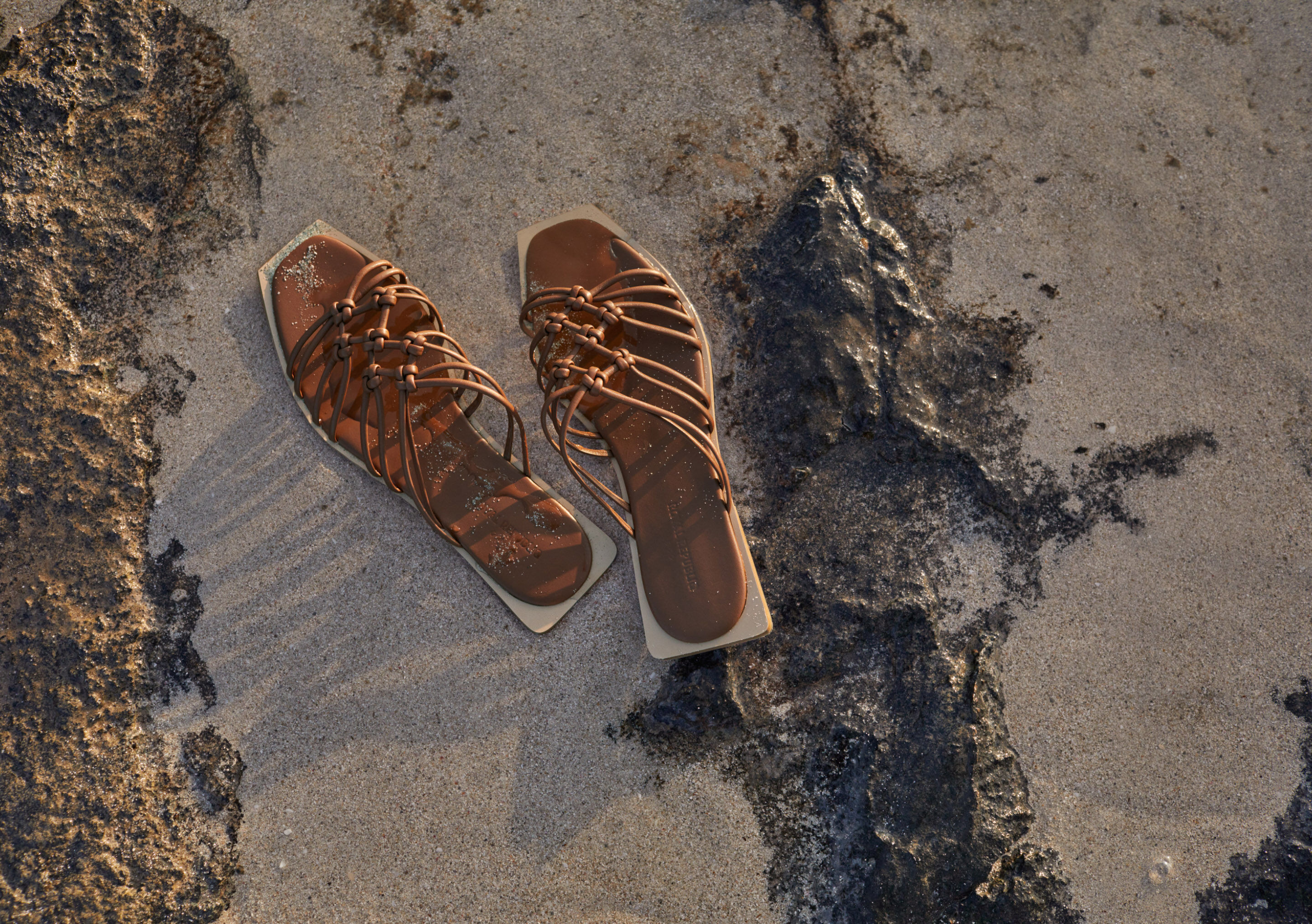 Knotted sandals