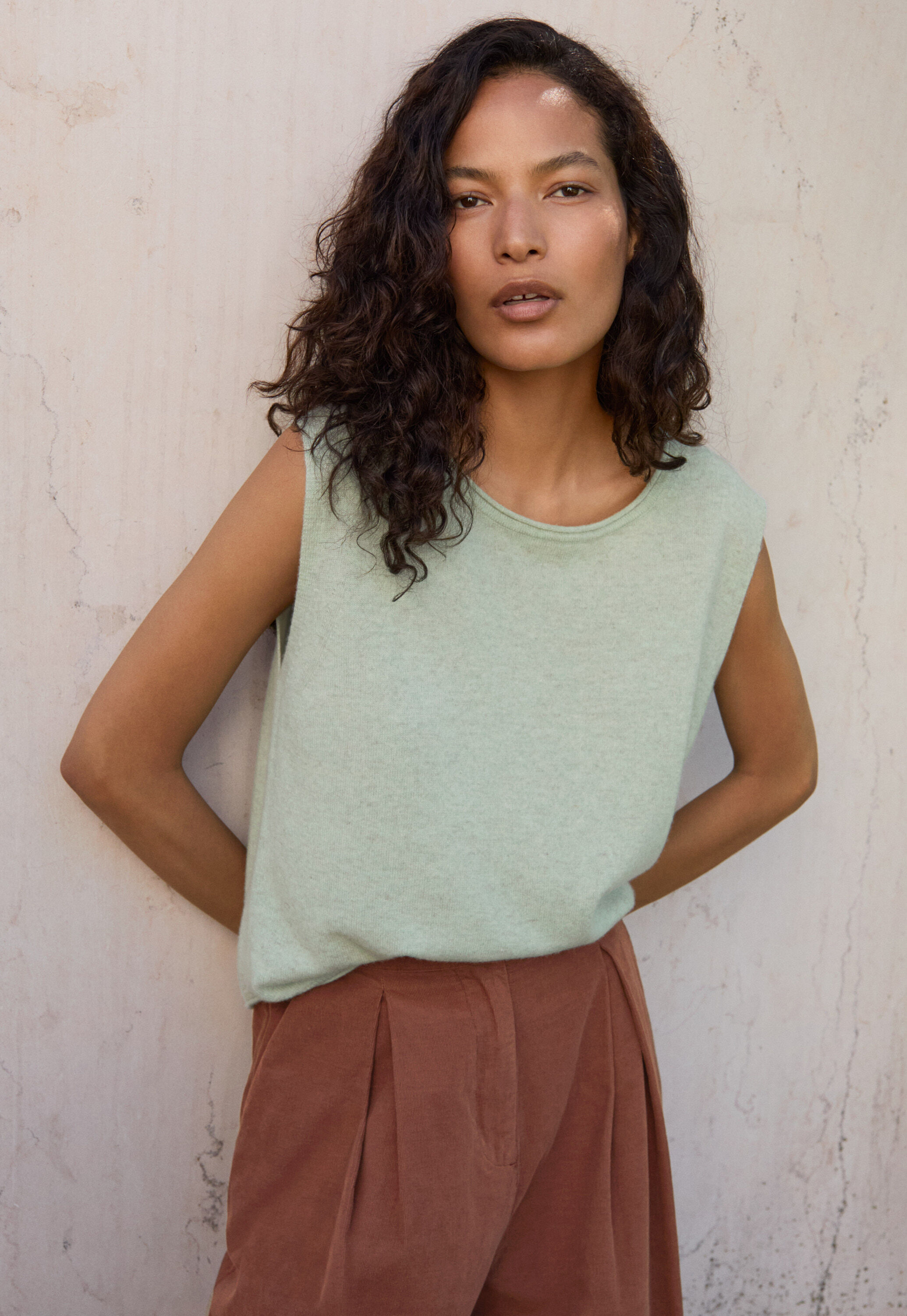 Funnel-neck sweater